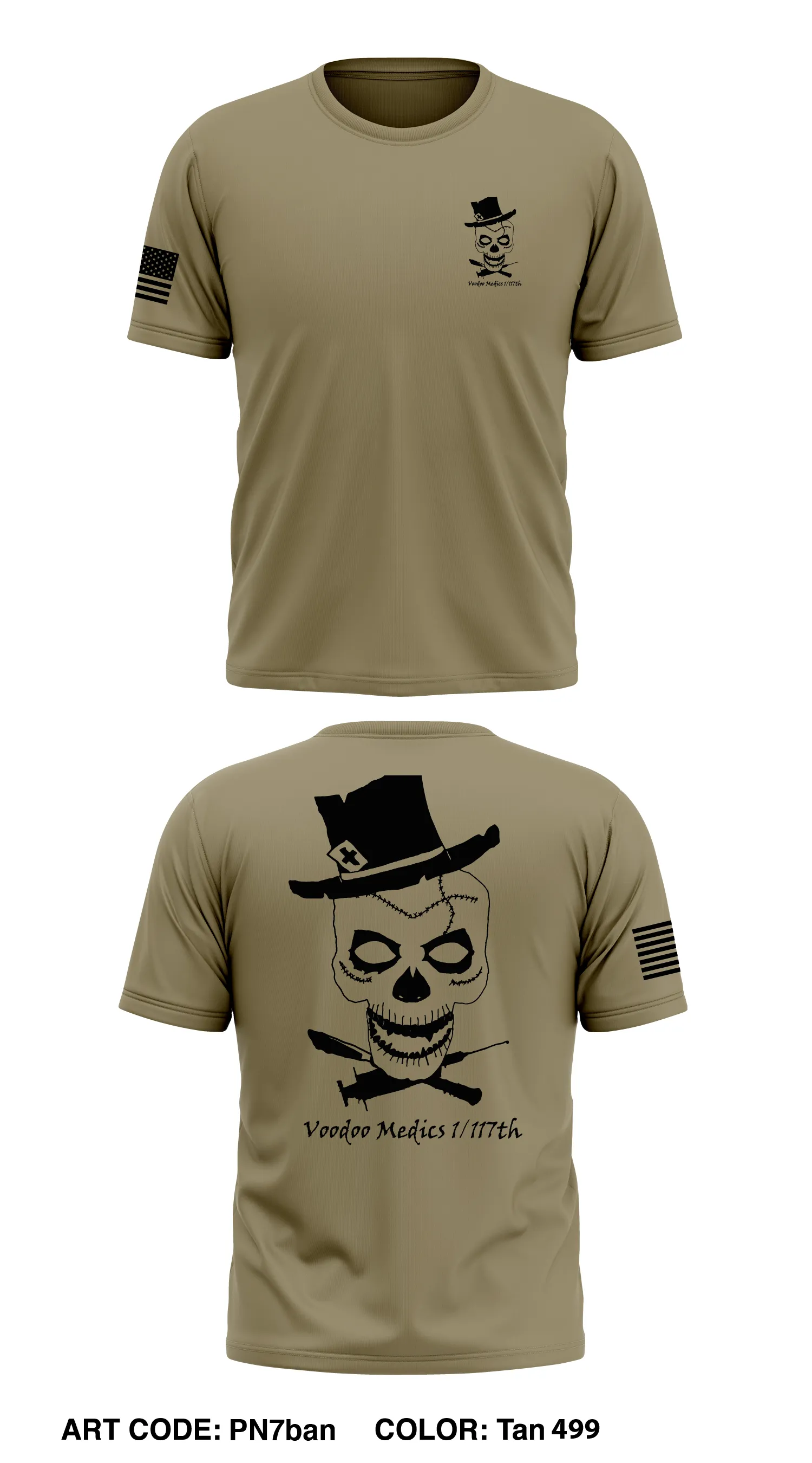 1/117th Field Artillery Voodoo Medics Store 1 Core Men's SS Performance Tee - PN7ban