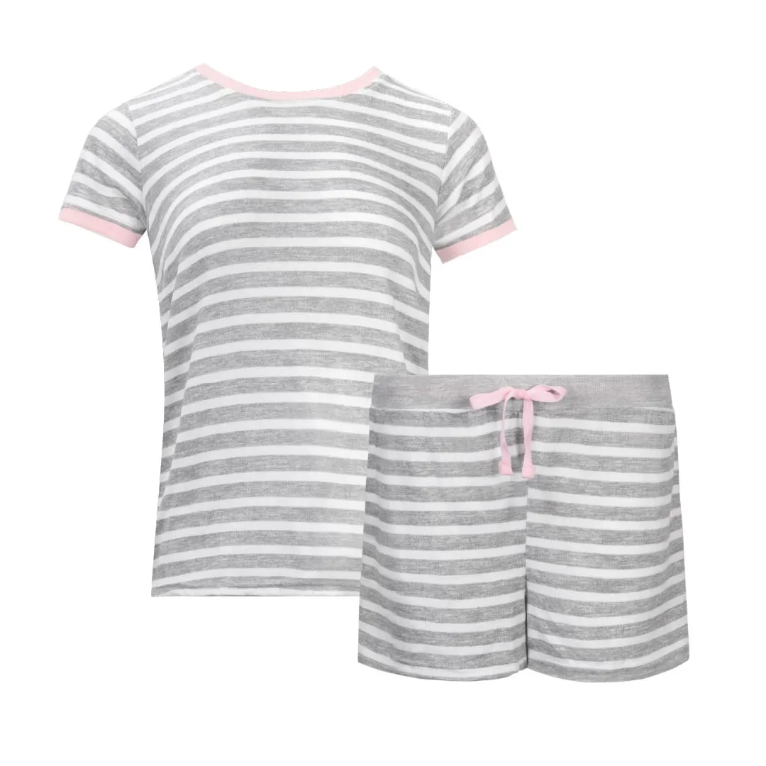 2 Pack Loungewear Hacci Shorts Set