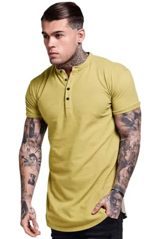 2019 new men's fashion summer casual fitted button short sleeve T-shirt top harajuku street wear T-shirt men's fashion T-shirt
