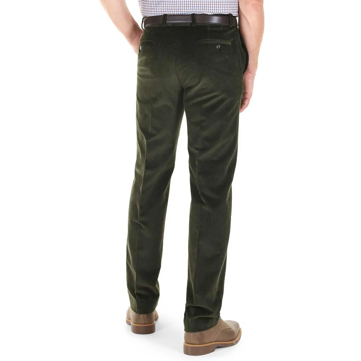 50% OFF - GURTEEN Cords - Verona Stretch Cotton - Olive - Size: 40 SHORT