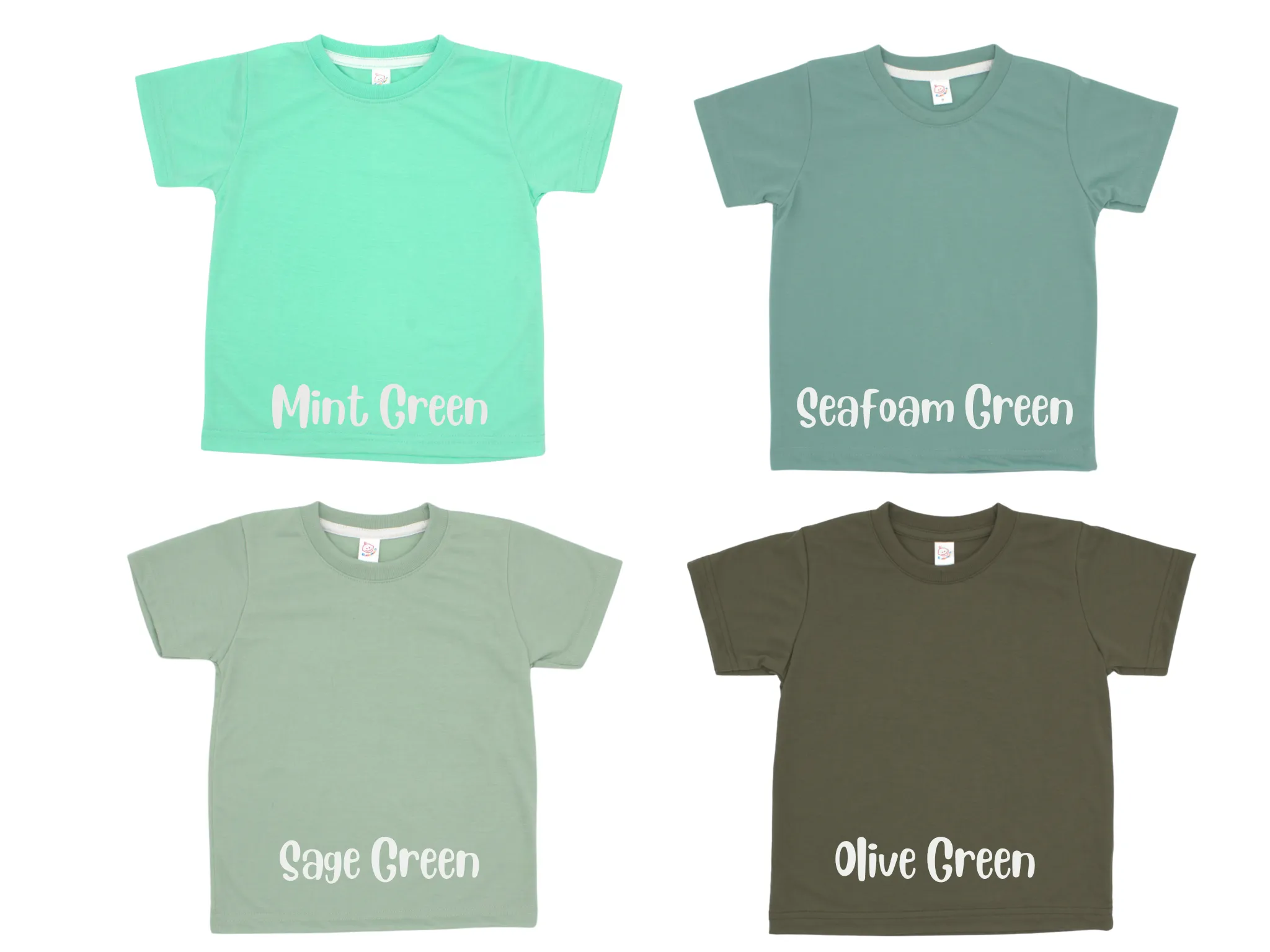 Adult polyester unisex short sleeve crew neck shirt