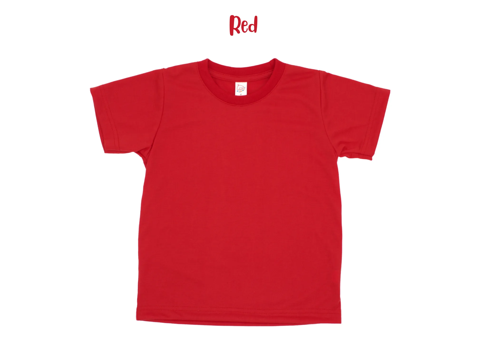 Adult polyester unisex short sleeve crew neck shirt