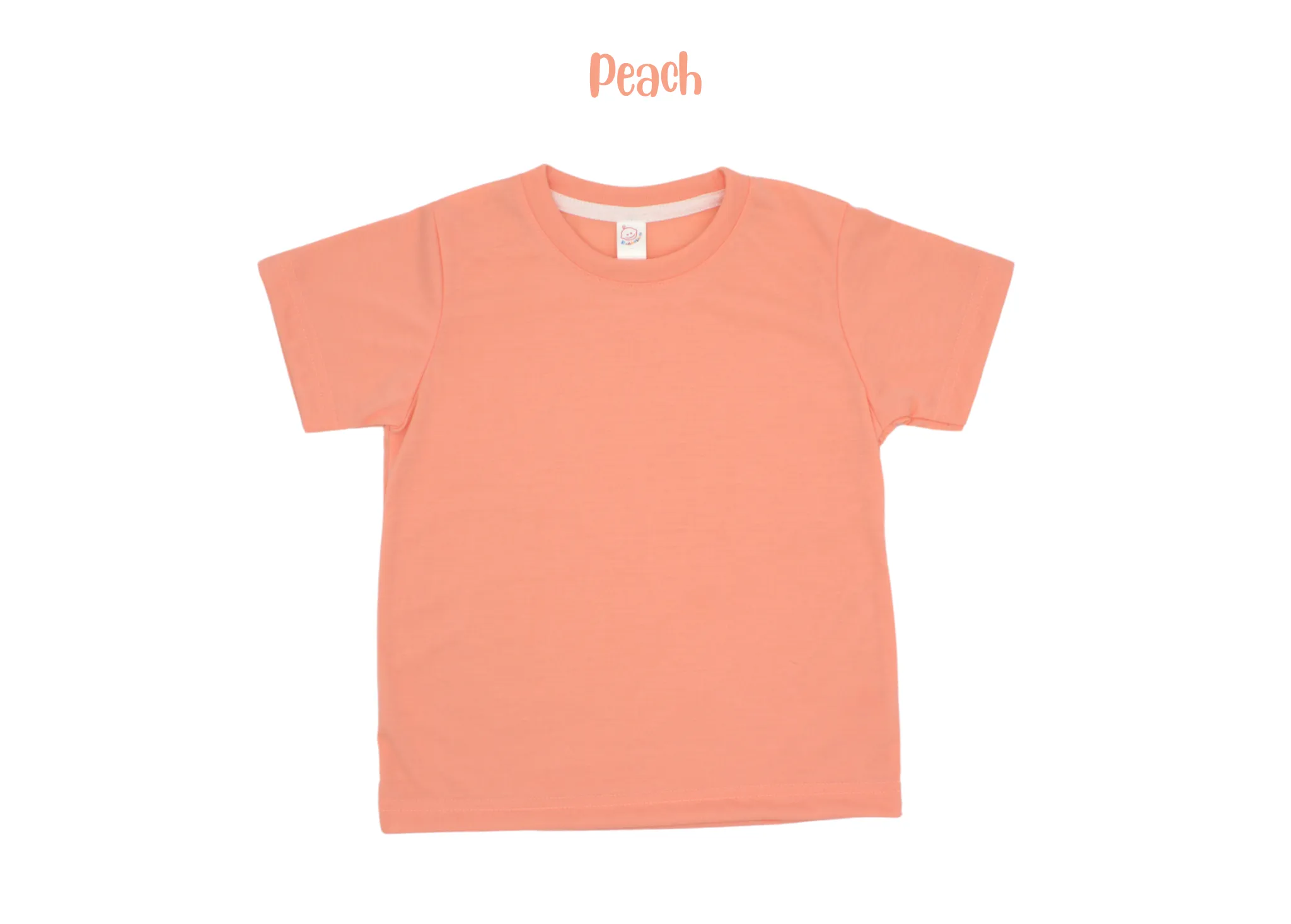 Adult polyester unisex short sleeve crew neck shirt