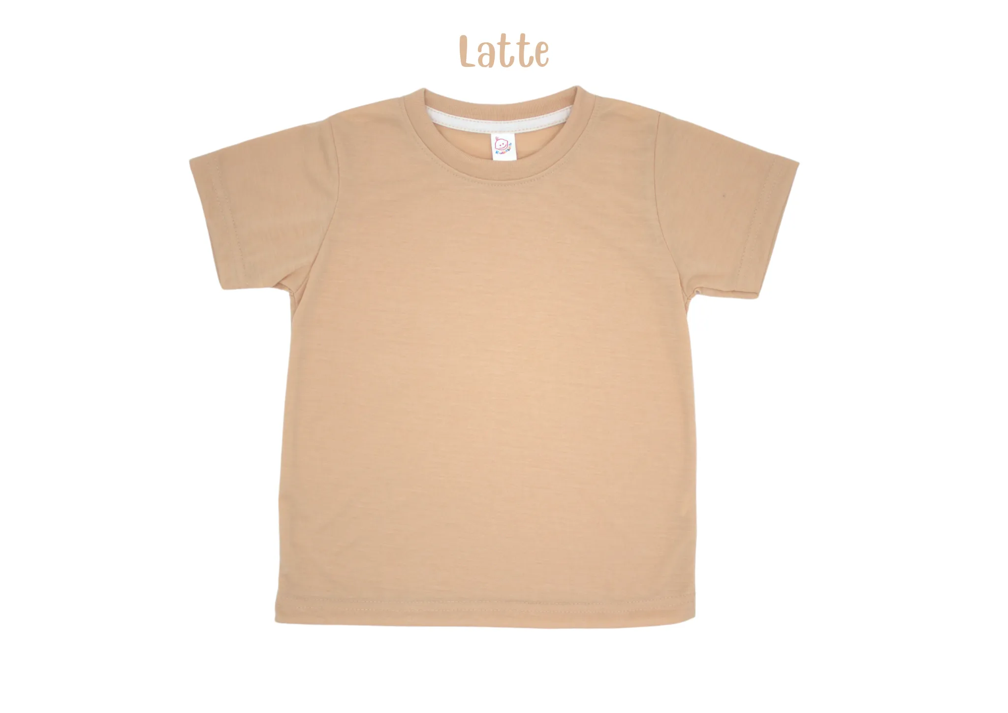 Adult polyester unisex short sleeve crew neck shirt