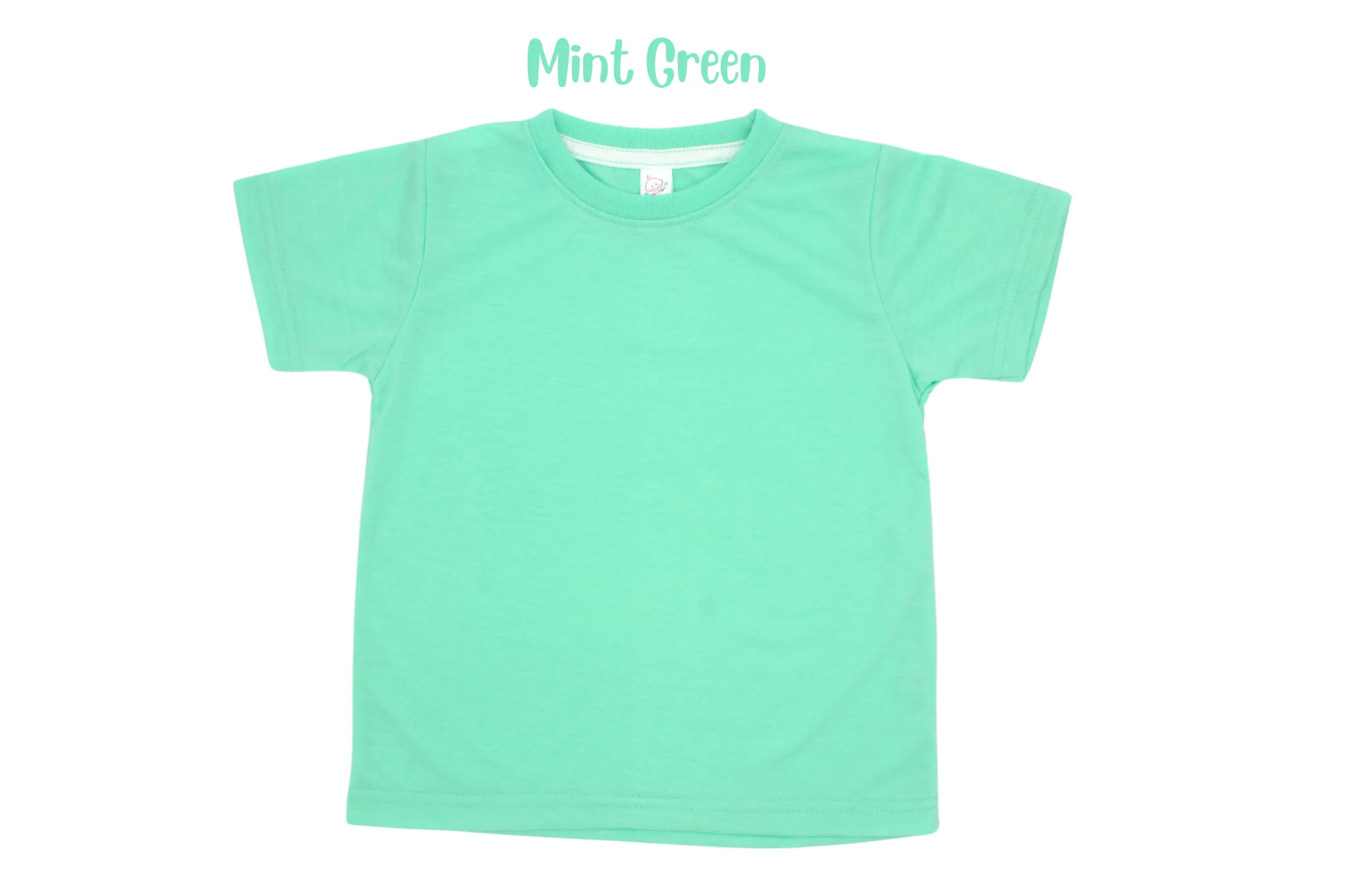 Adult polyester unisex short sleeve crew neck shirt