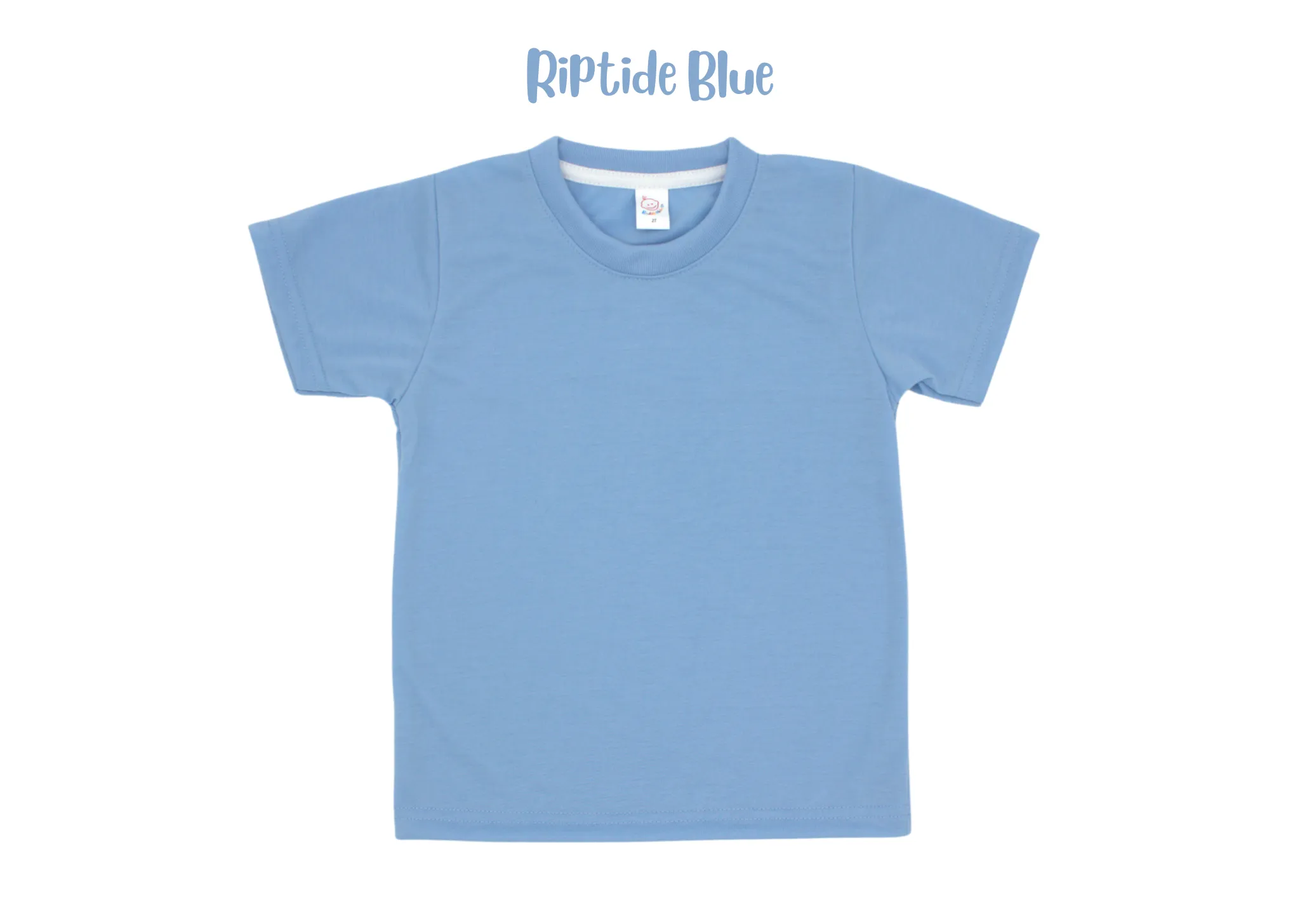 Adult polyester unisex short sleeve crew neck shirt