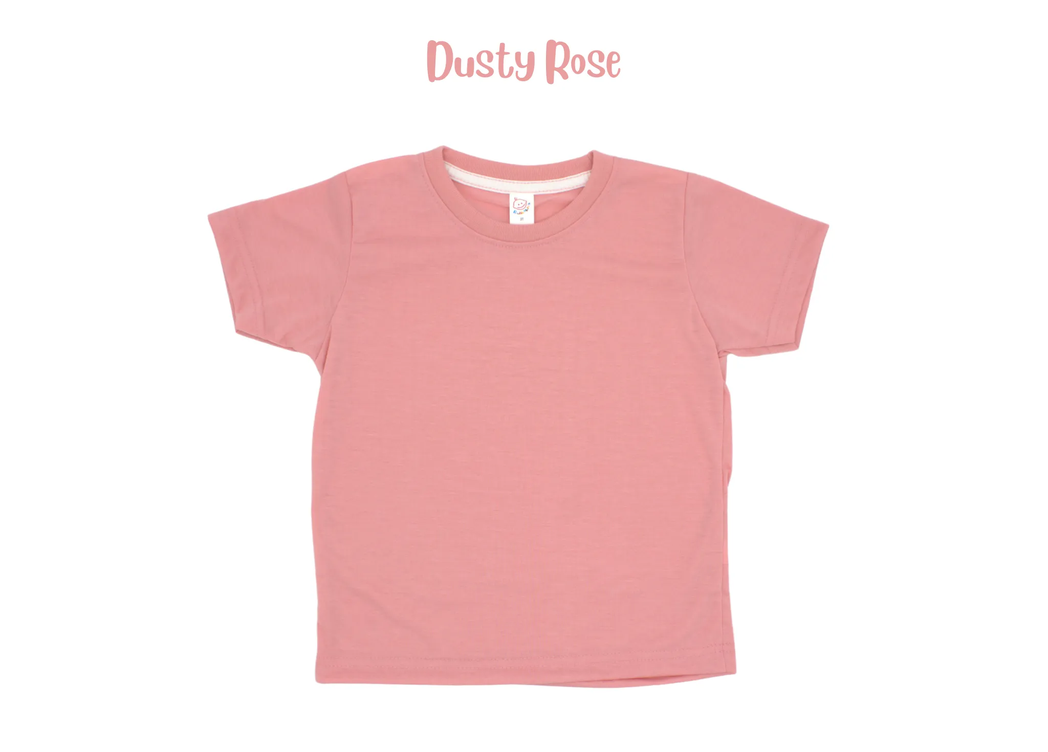 Adult polyester unisex short sleeve crew neck shirt