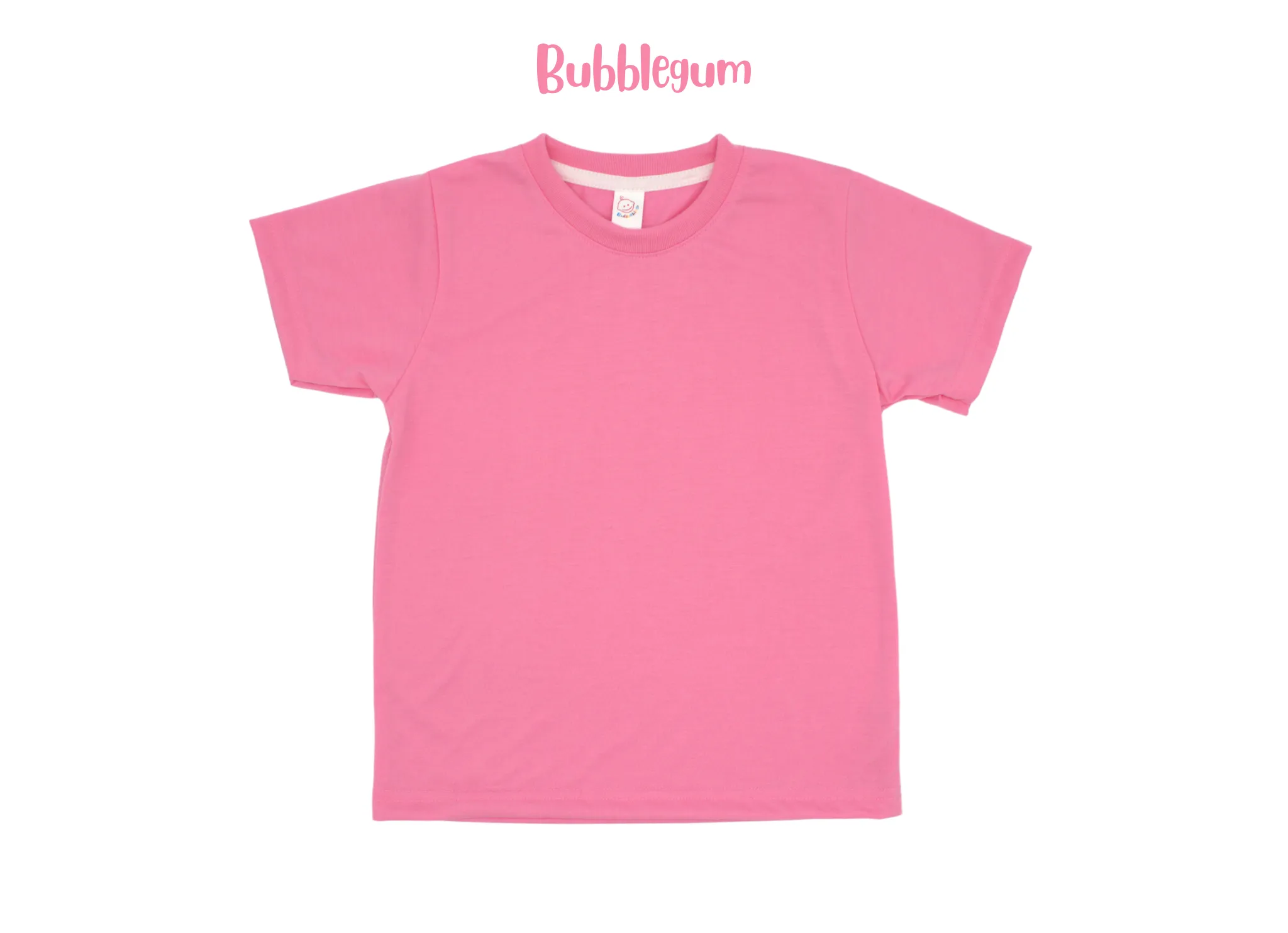 Adult polyester unisex short sleeve crew neck shirt