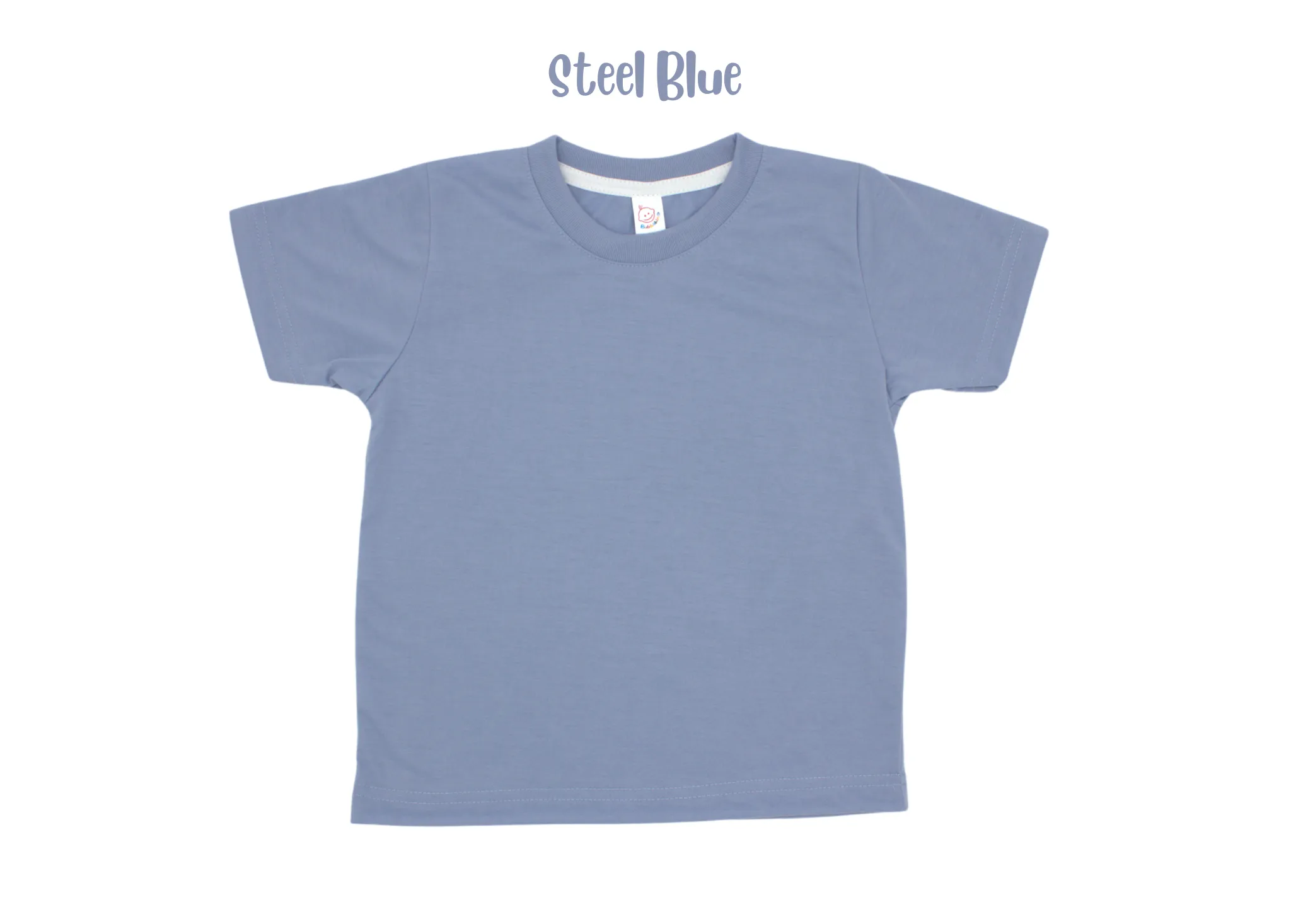 Adult polyester unisex short sleeve crew neck shirt