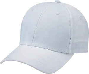 AJM Polyester Plaid And Spandex Stretch Cap White