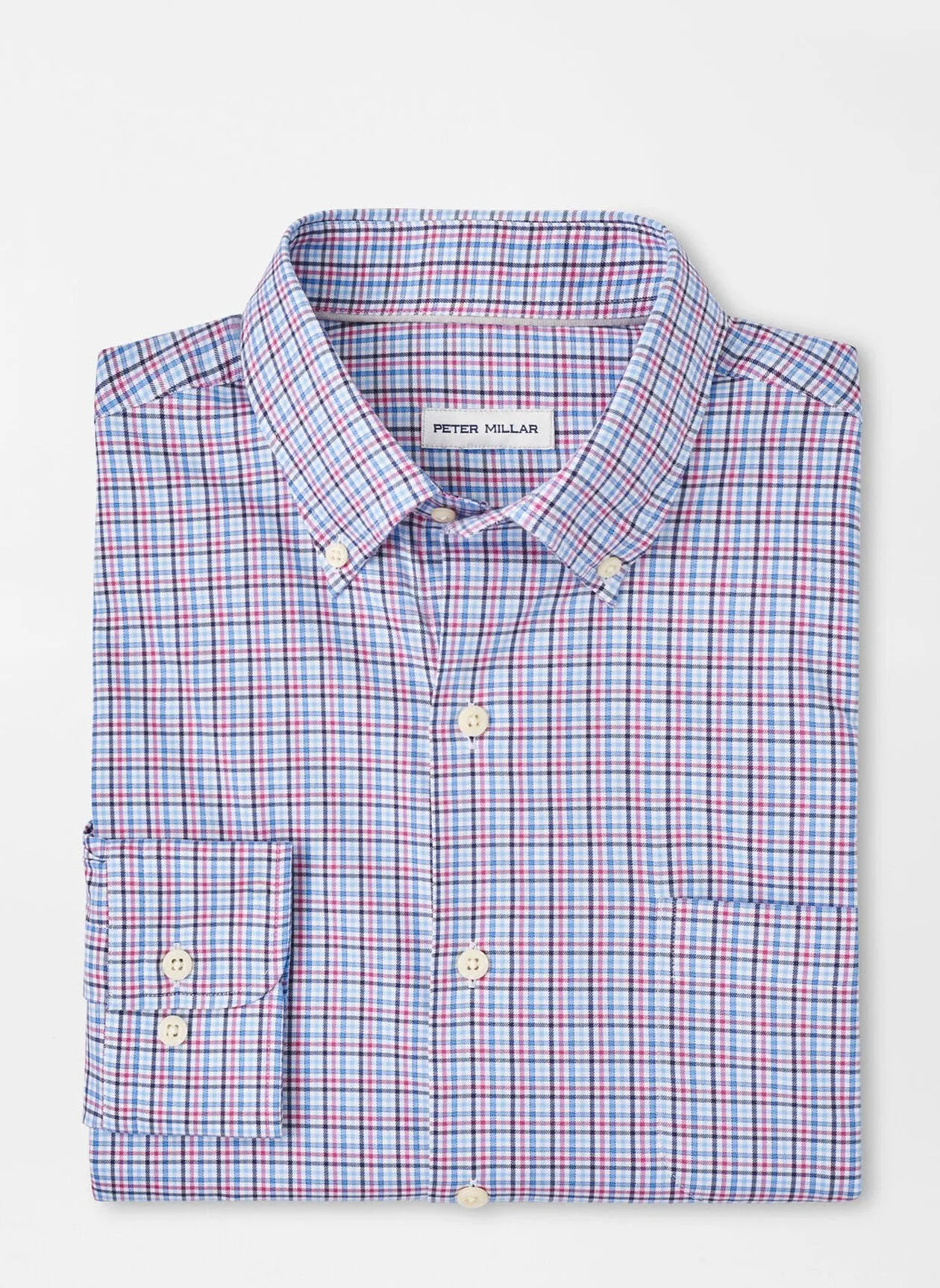 Albert Crown Life Cotton-Stretch Sport Shirt (Rosewood)
