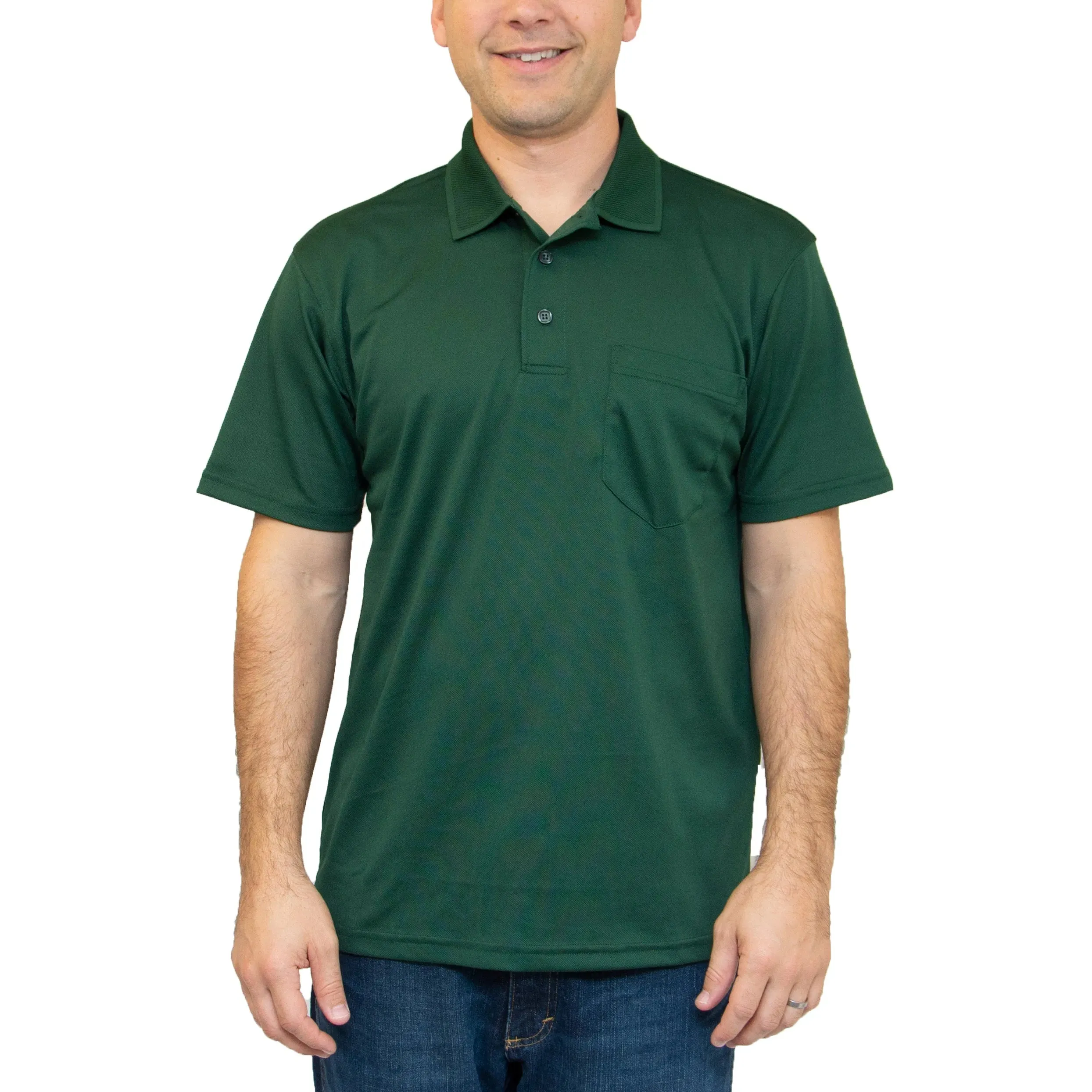 All American Clothing Co. - Aqua Dry Polo with Pocket
