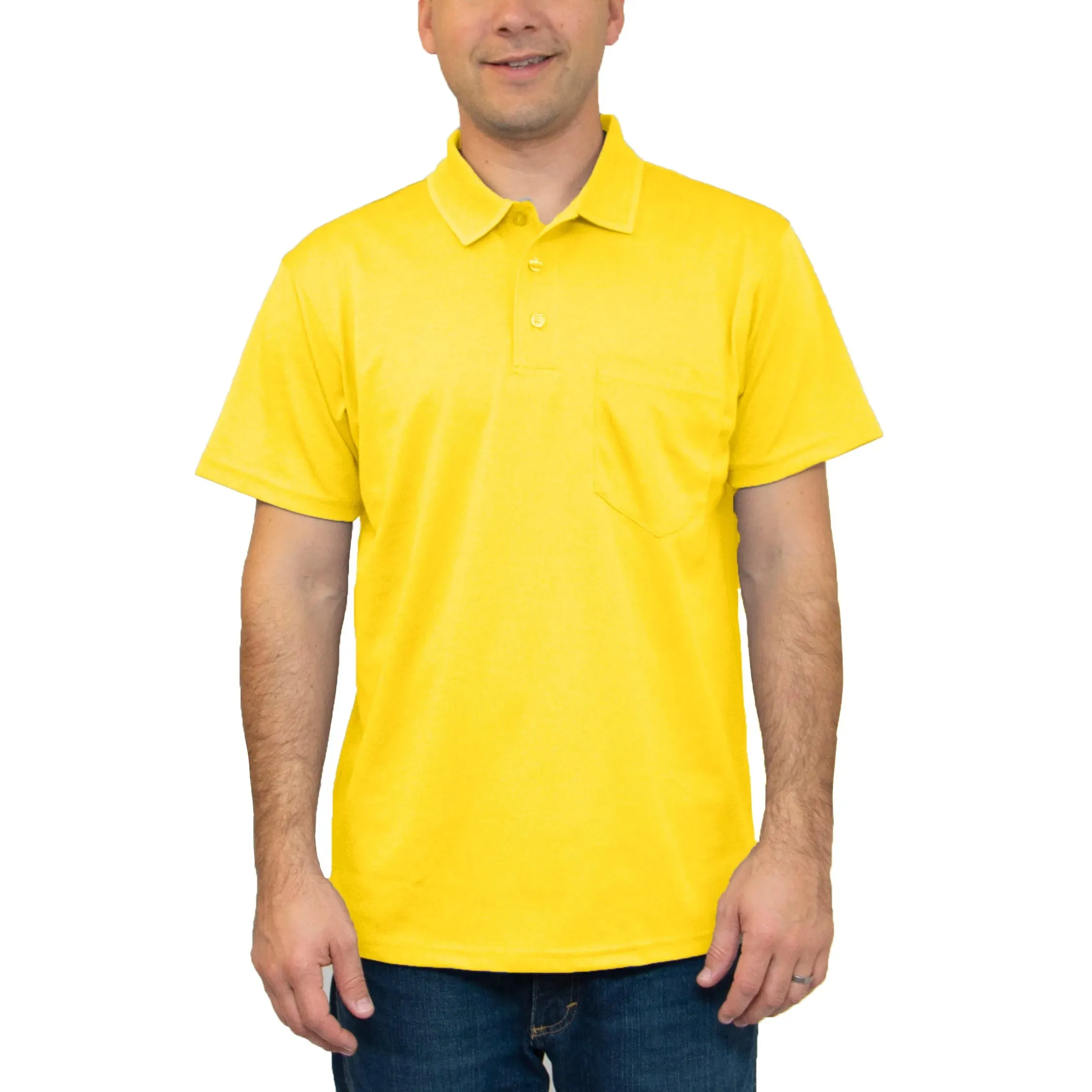 All American Clothing Co. - Aqua Dry Polo with Pocket