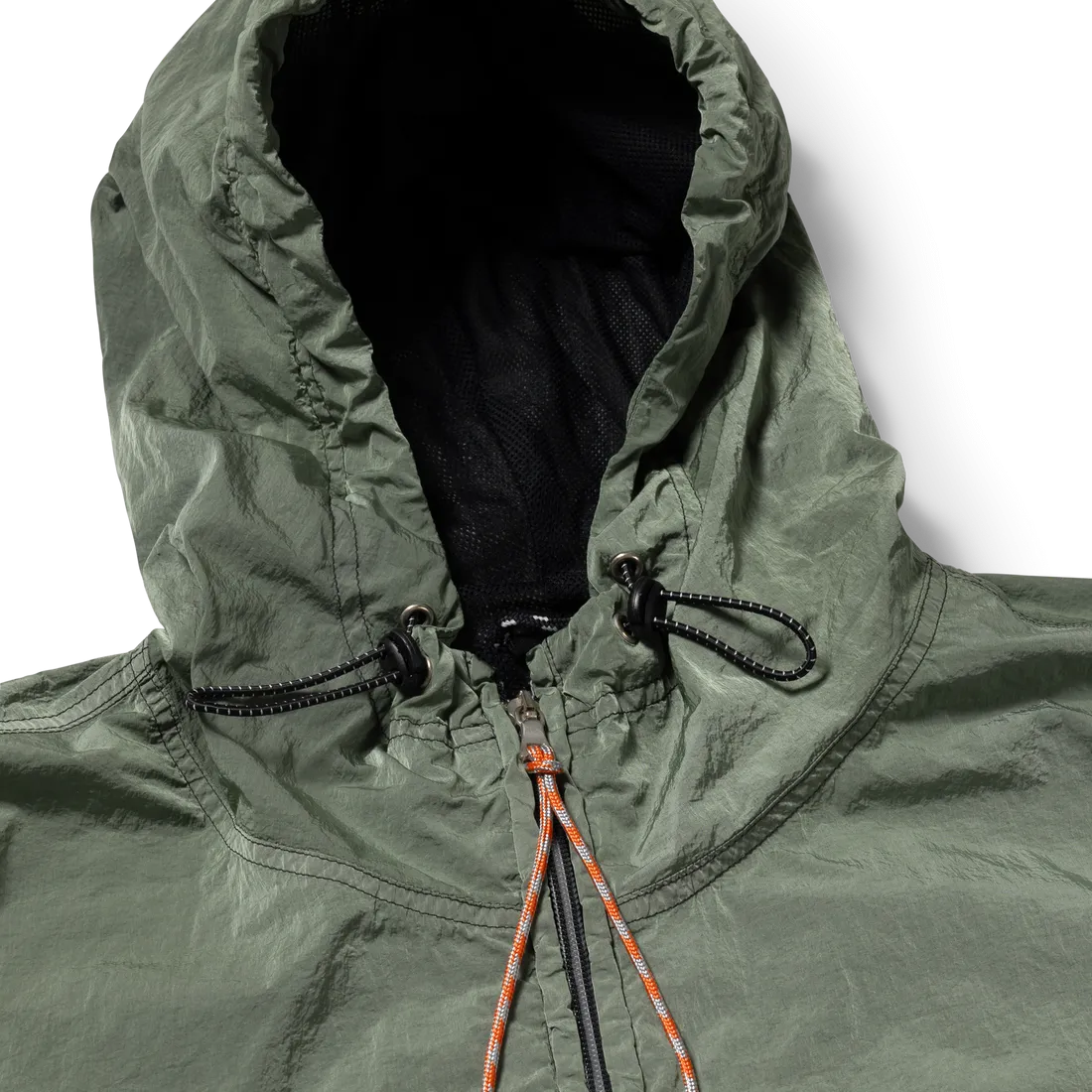 Aries Hooded Windcheater Jacket Green