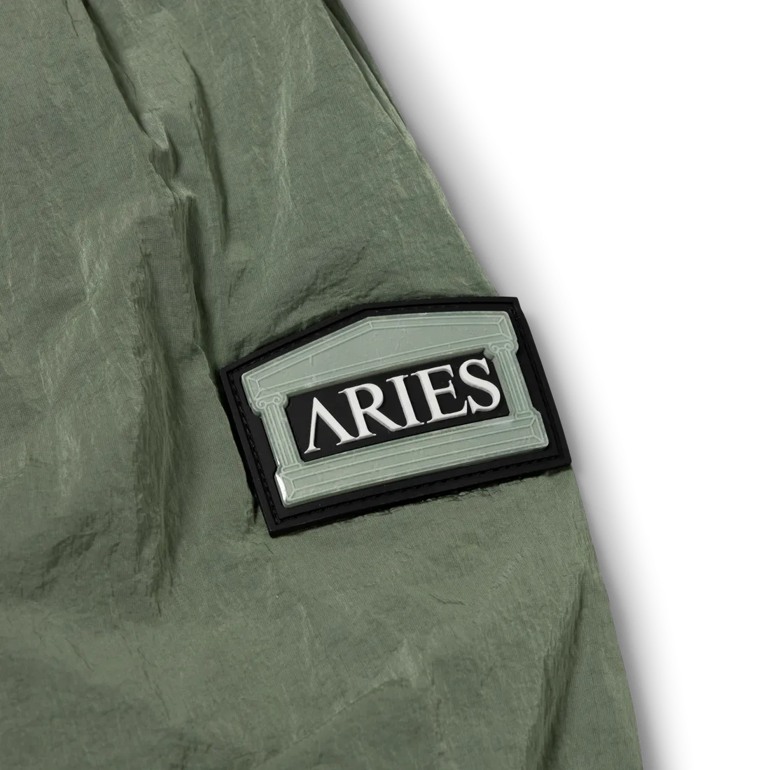 Aries Hooded Windcheater Jacket Green