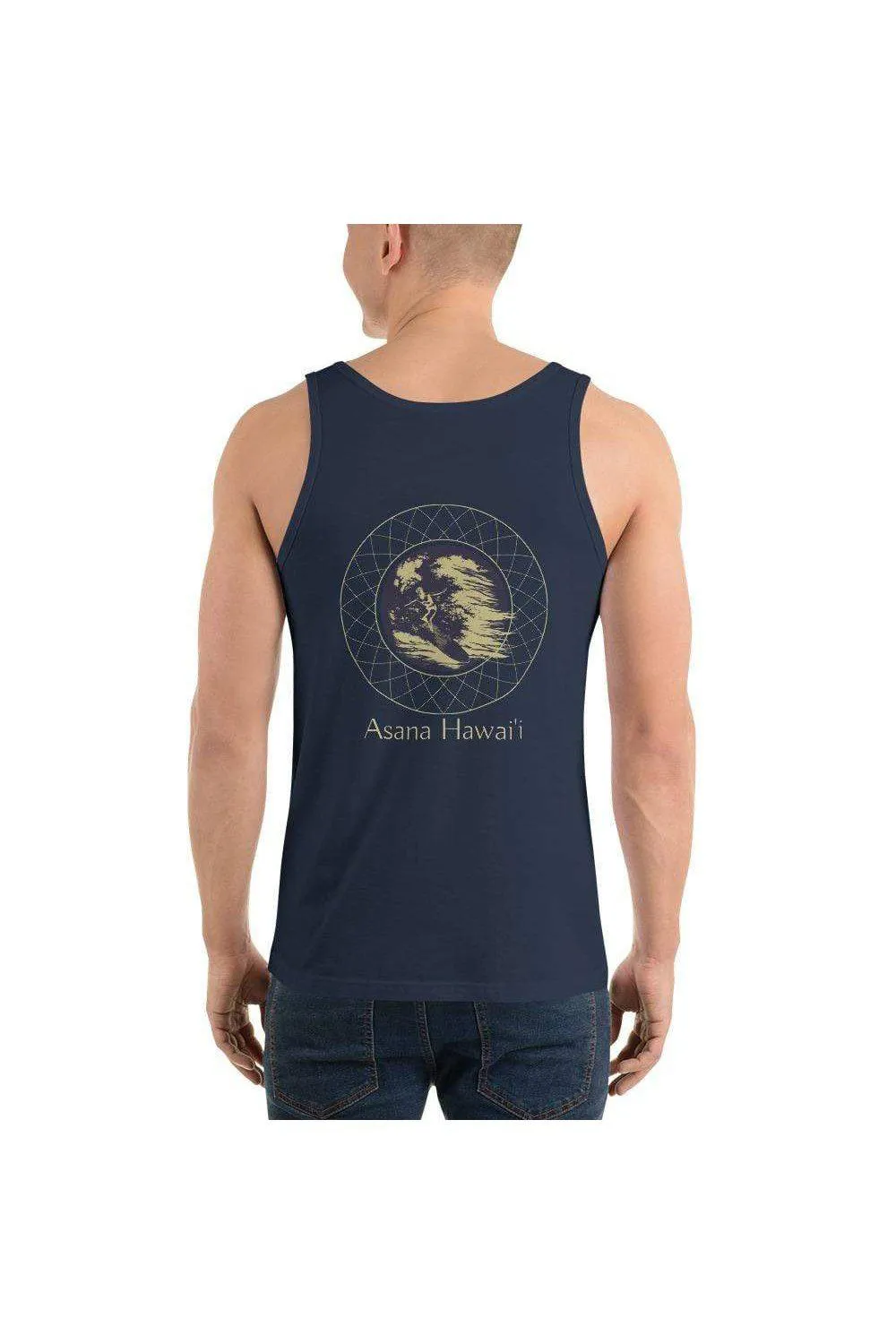 Asana Hawaii Geo Surfer Unisex Tank Top