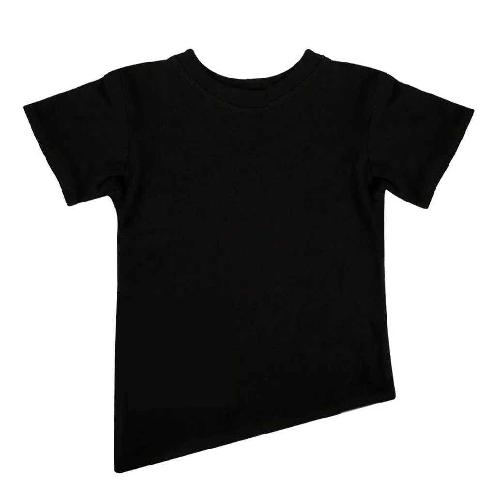 Asymmetric Tee - Black