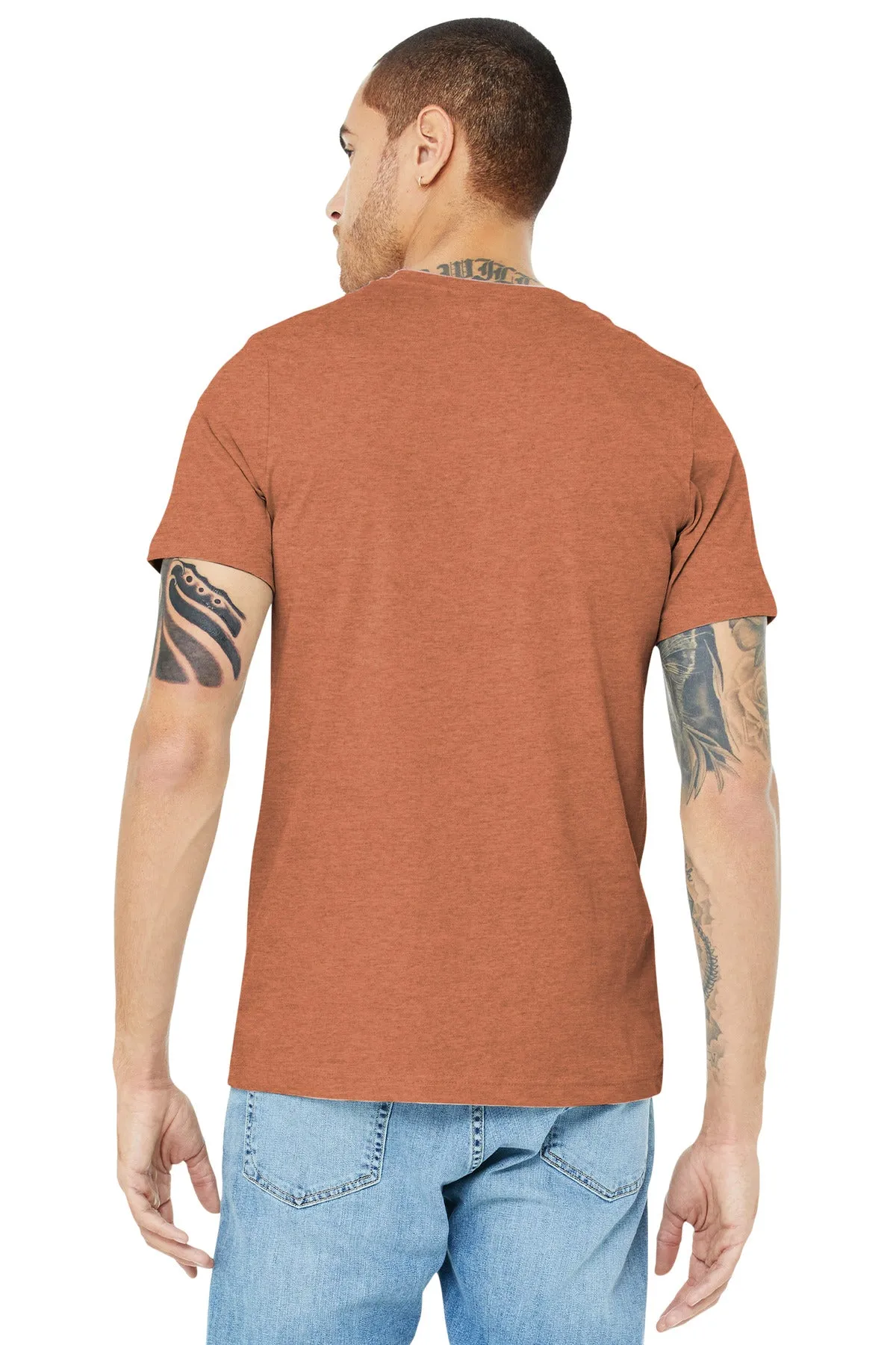 BELLA CANVAS  Unisex Heather CVC Short Sleeve Tee. BC3001CVC Heather Autumn