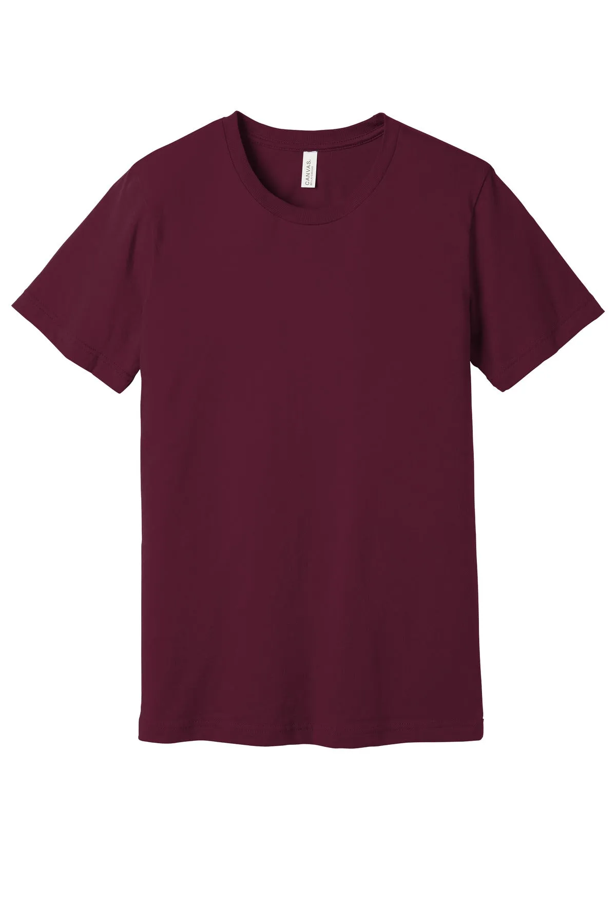 BELLA CANVAS  Unisex Jersey Short Sleeve Tee. BC3001 Maroon