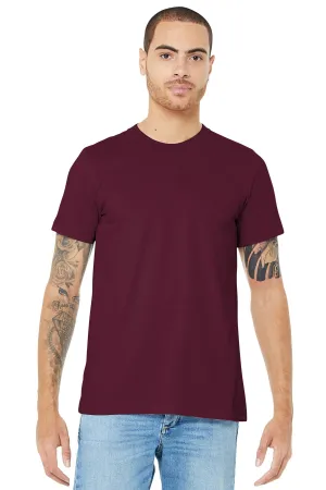 BELLA CANVAS  Unisex Jersey Short Sleeve Tee. BC3001 Maroon