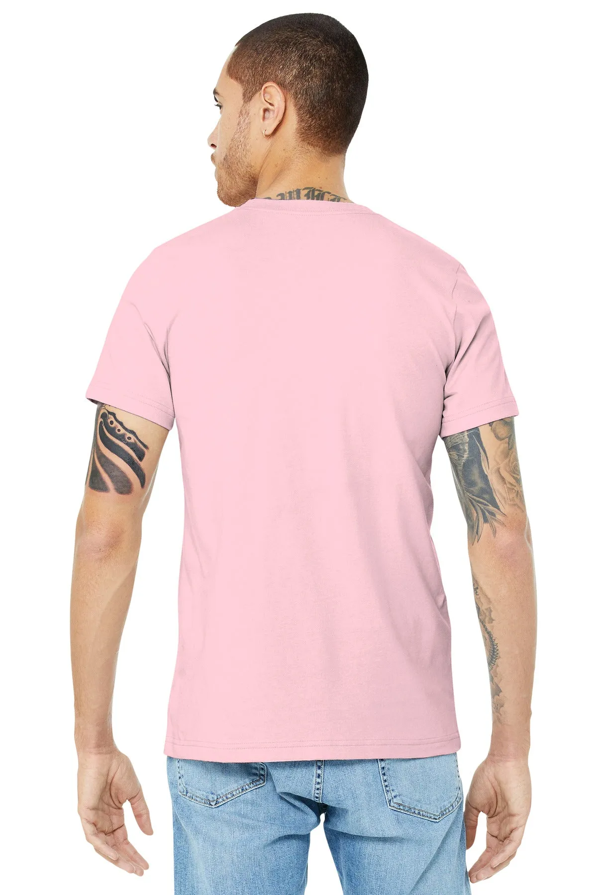 BELLA CANVAS  Unisex Jersey Short Sleeve Tee. BC3001 Pink