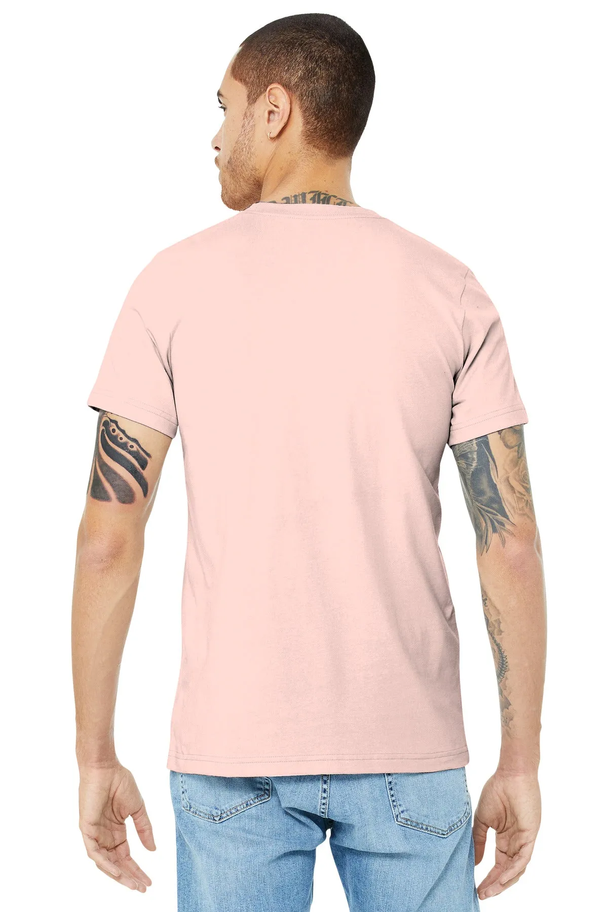 BELLA CANVAS  Unisex Jersey Short Sleeve Tee. BC3001 Soft Pink