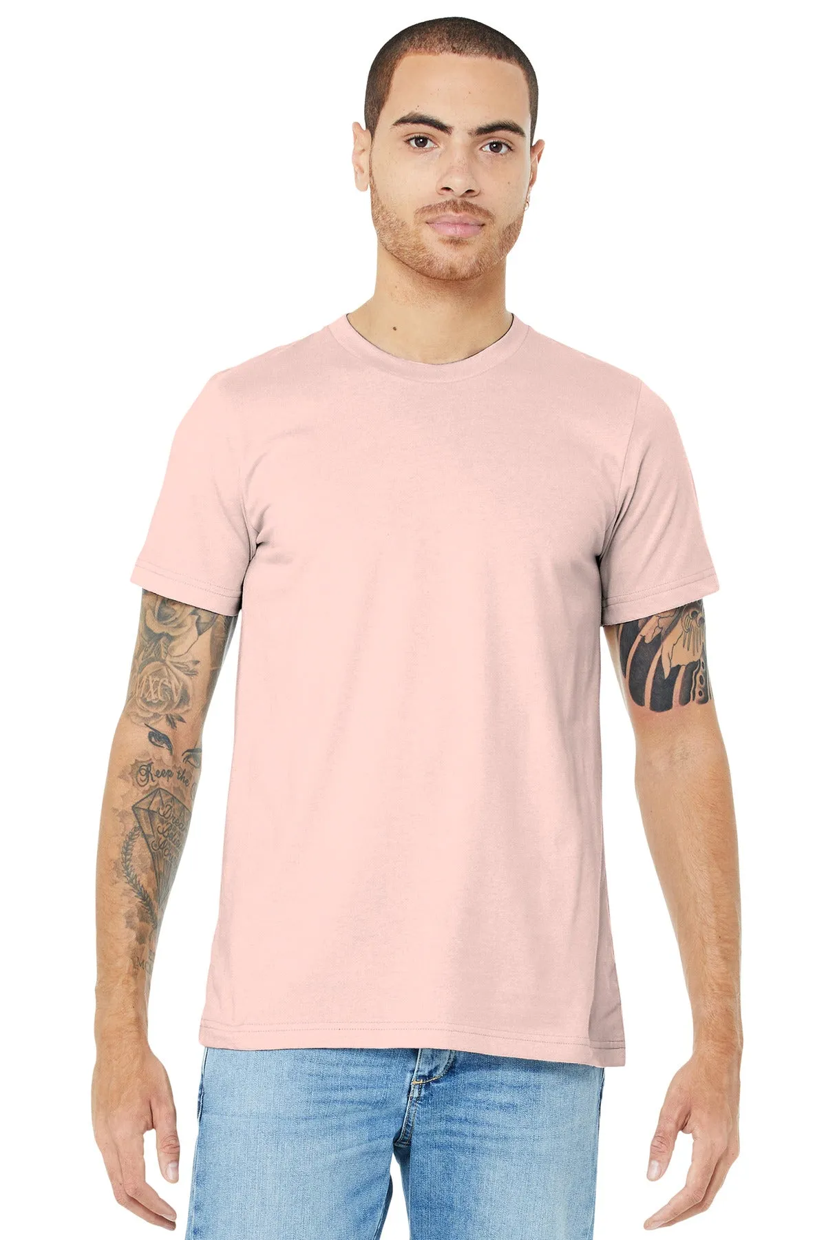 BELLA CANVAS  Unisex Jersey Short Sleeve Tee. BC3001 Soft Pink