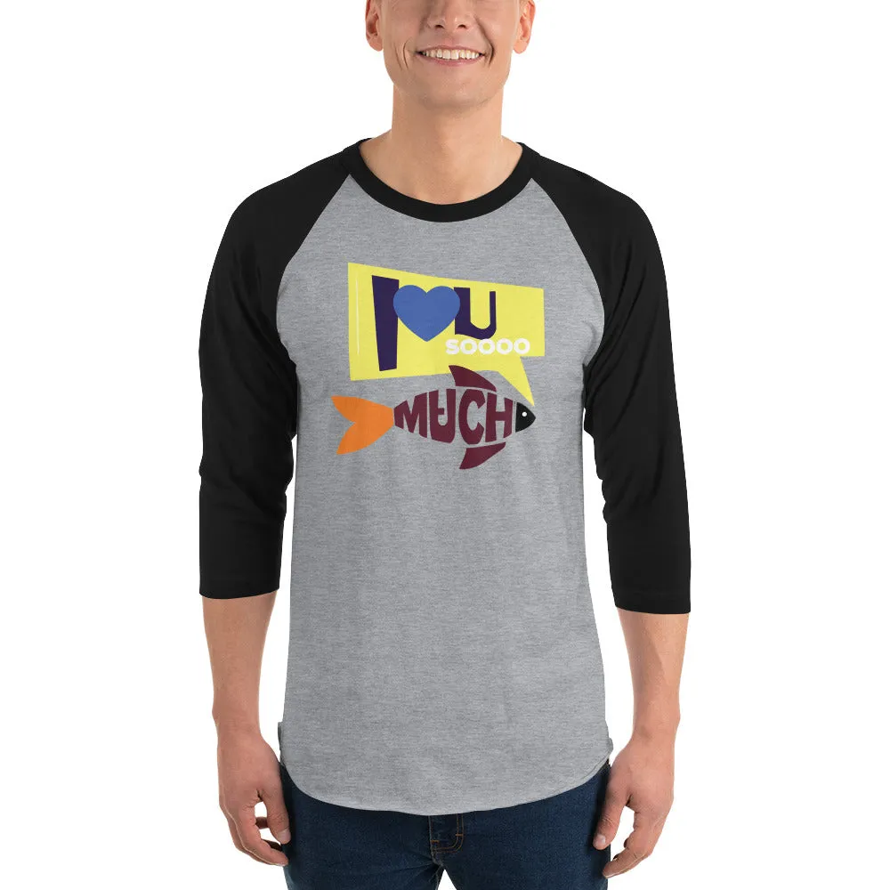 Bengali Unisex Fine Jersey Raglan Tee - I love you so much