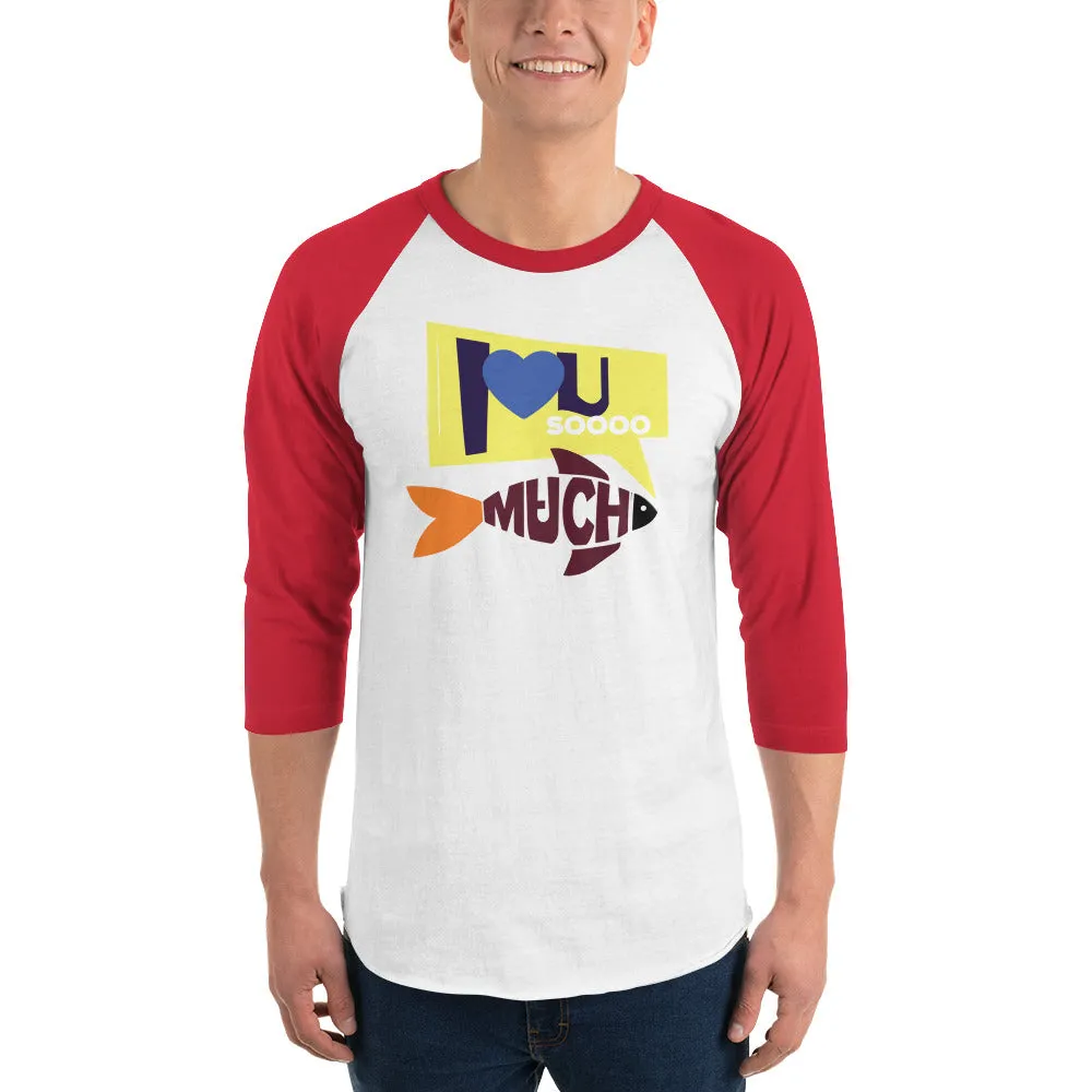 Bengali Unisex Fine Jersey Raglan Tee - I love you so much