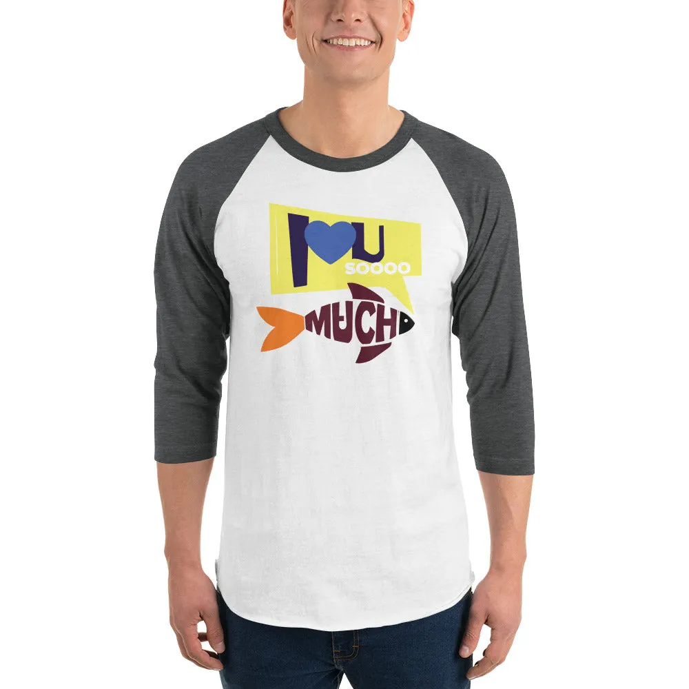 Bengali Unisex Fine Jersey Raglan Tee - I love you so much