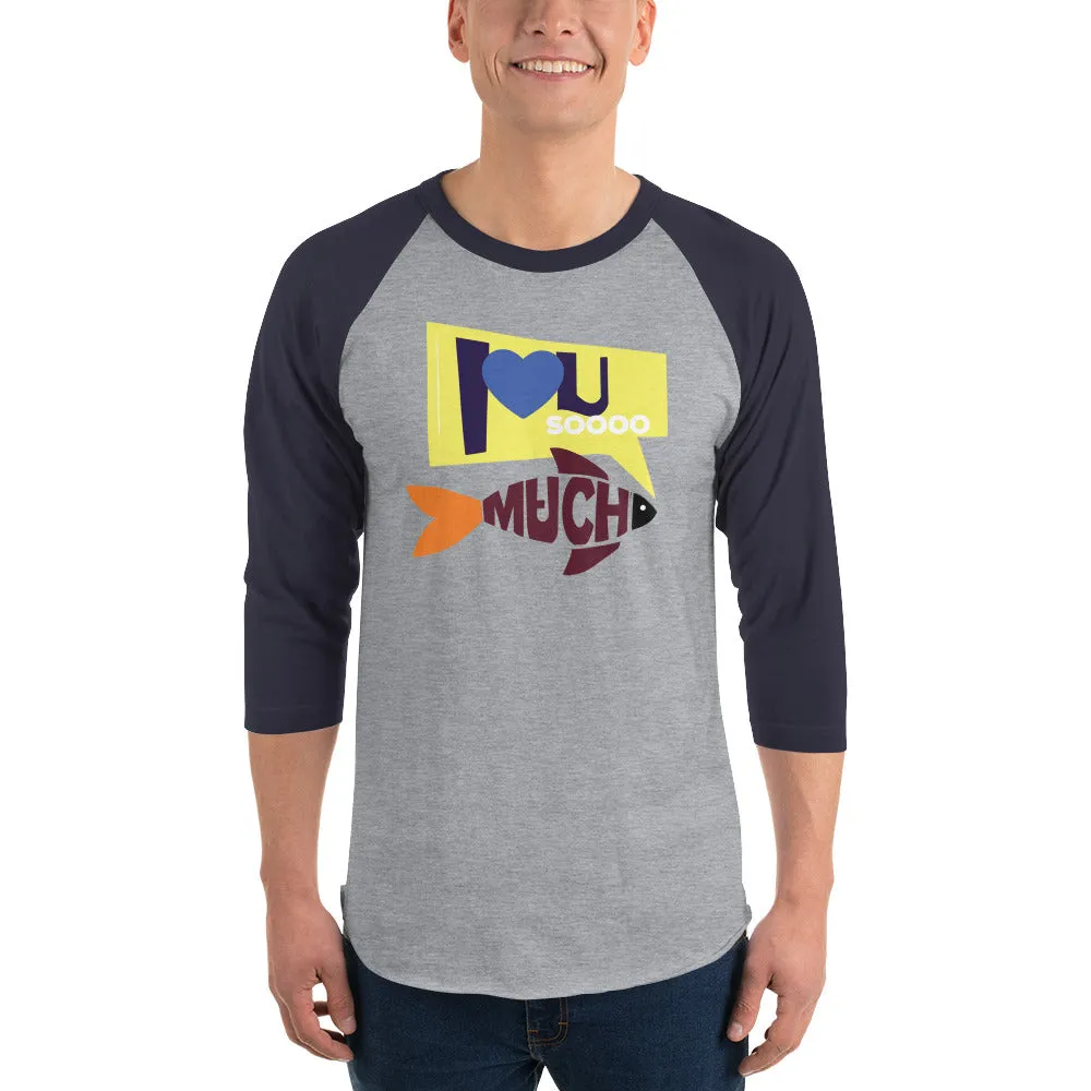 Bengali Unisex Fine Jersey Raglan Tee - I love you so much