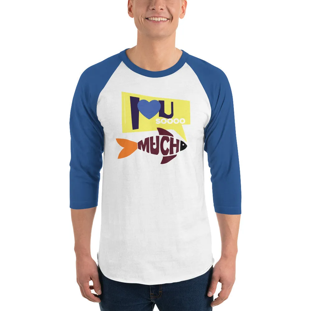 Bengali Unisex Fine Jersey Raglan Tee - I love you so much