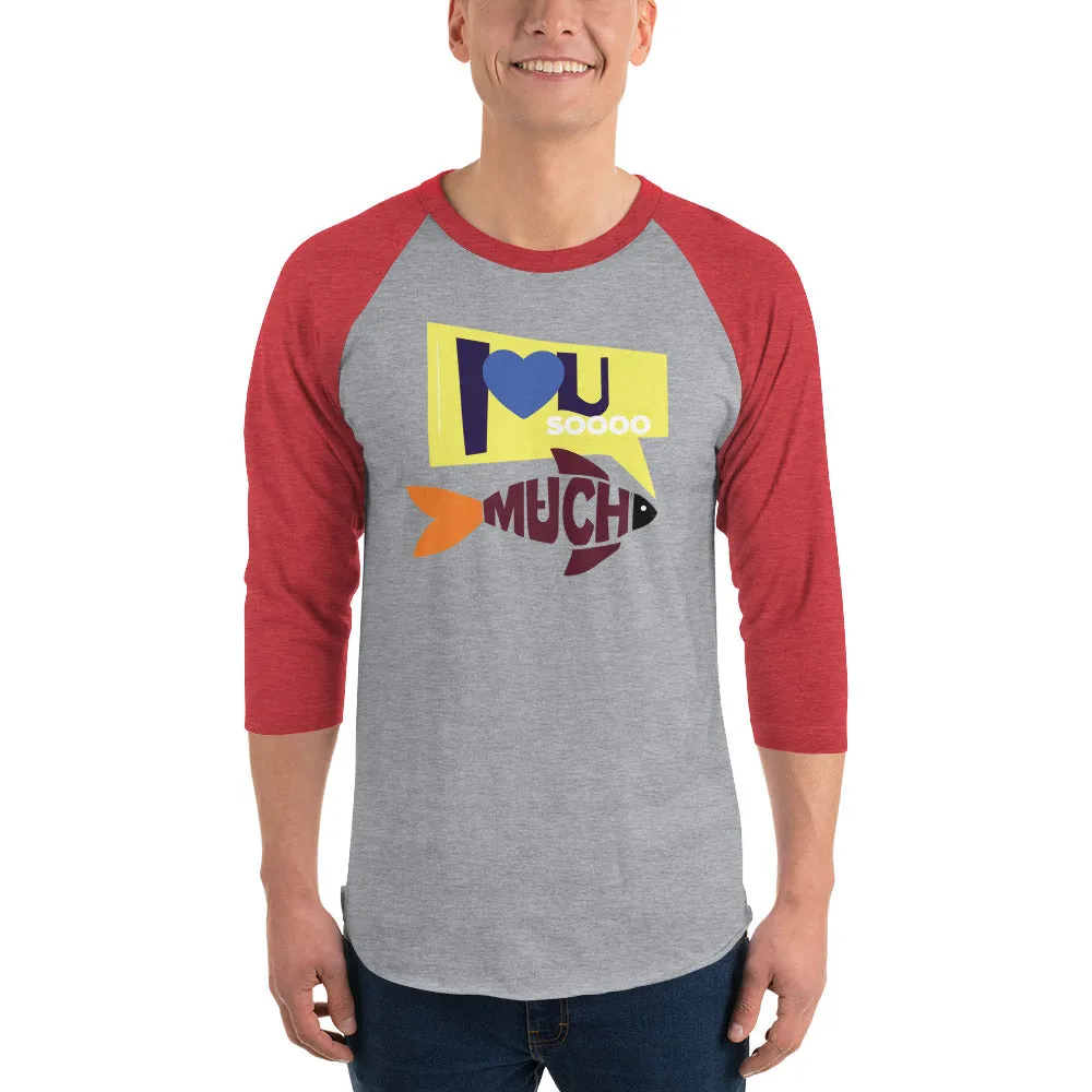Bengali Unisex Fine Jersey Raglan Tee - I love you so much