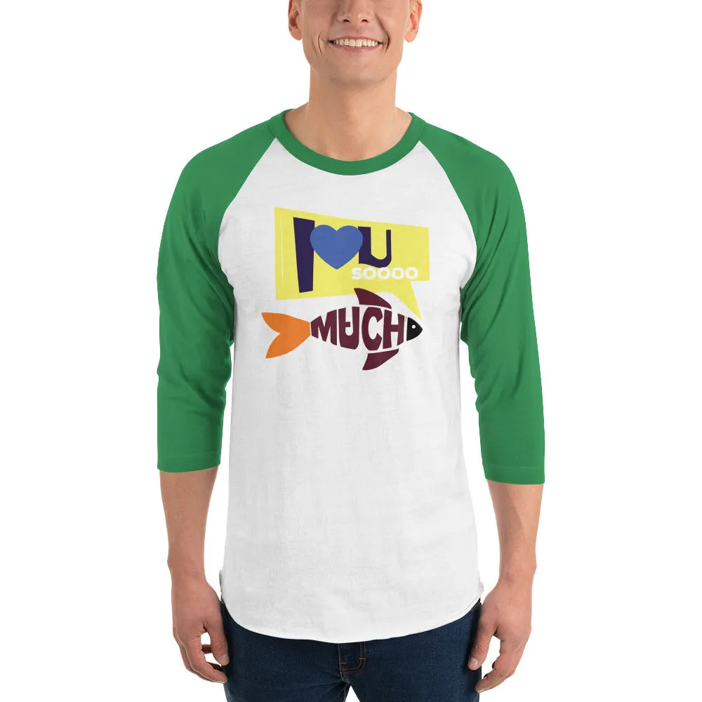 Bengali Unisex Fine Jersey Raglan Tee - I love you so much