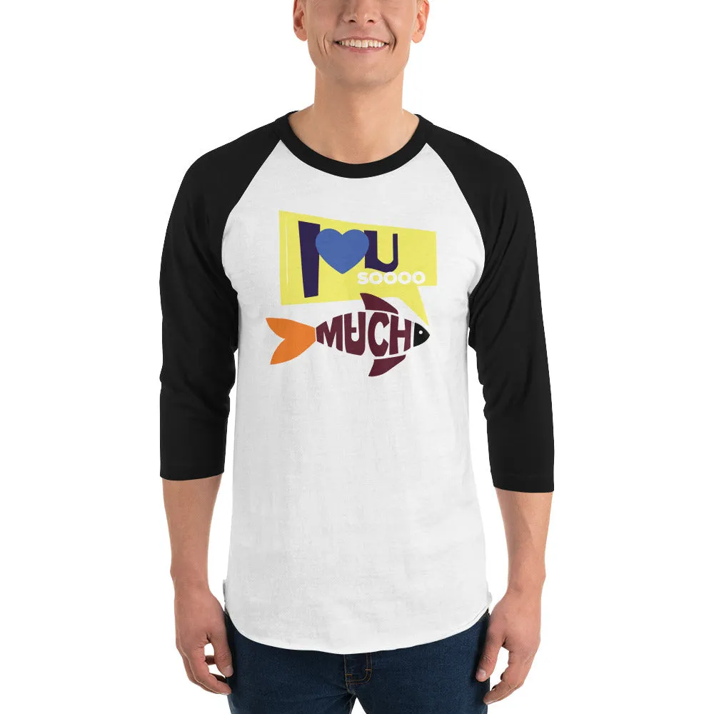 Bengali Unisex Fine Jersey Raglan Tee - I love you so much