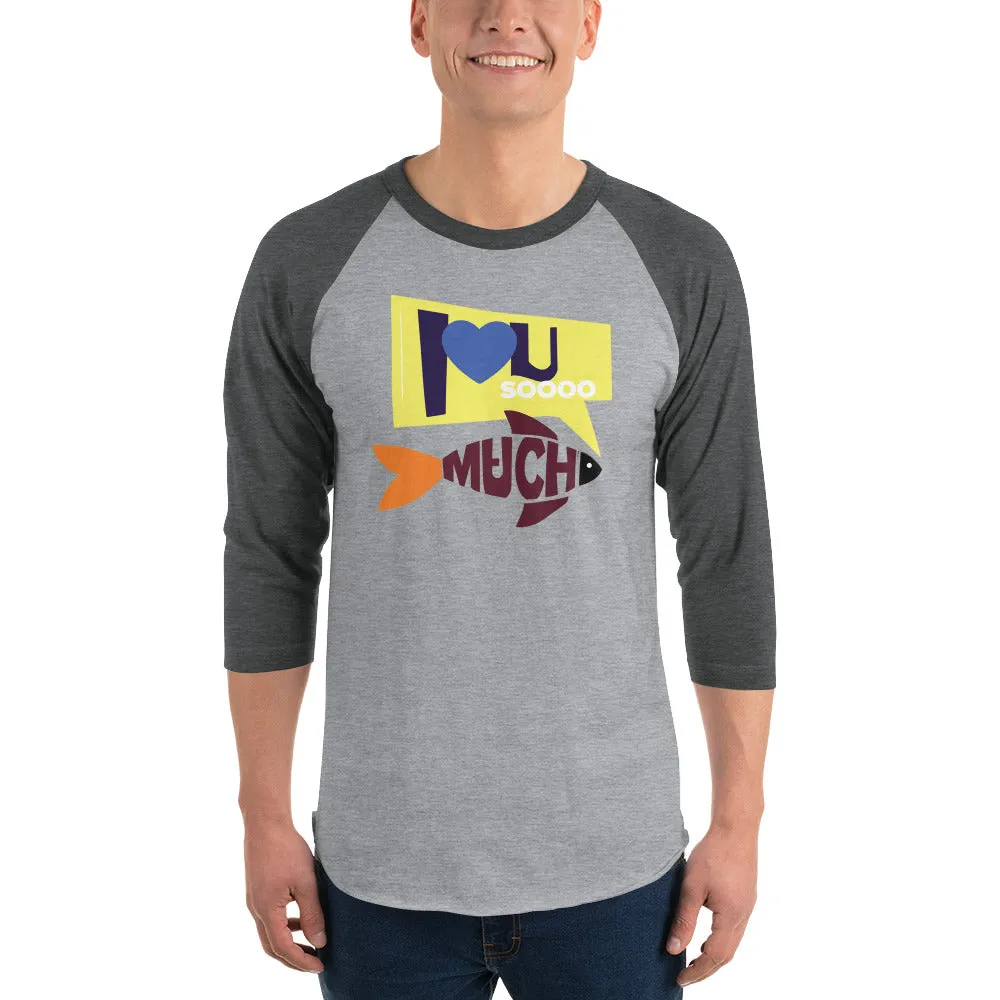 Bengali Unisex Fine Jersey Raglan Tee - I love you so much