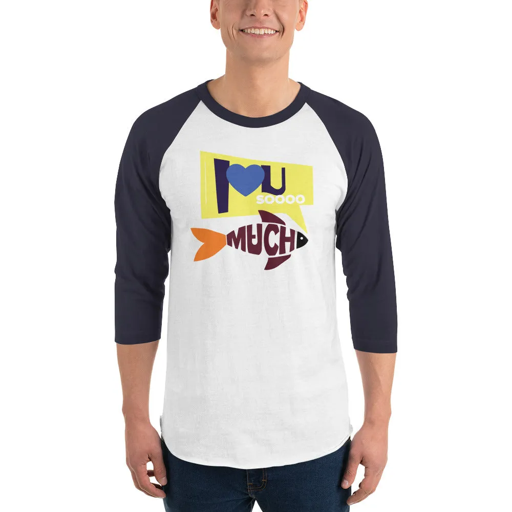 Bengali Unisex Fine Jersey Raglan Tee - I love you so much