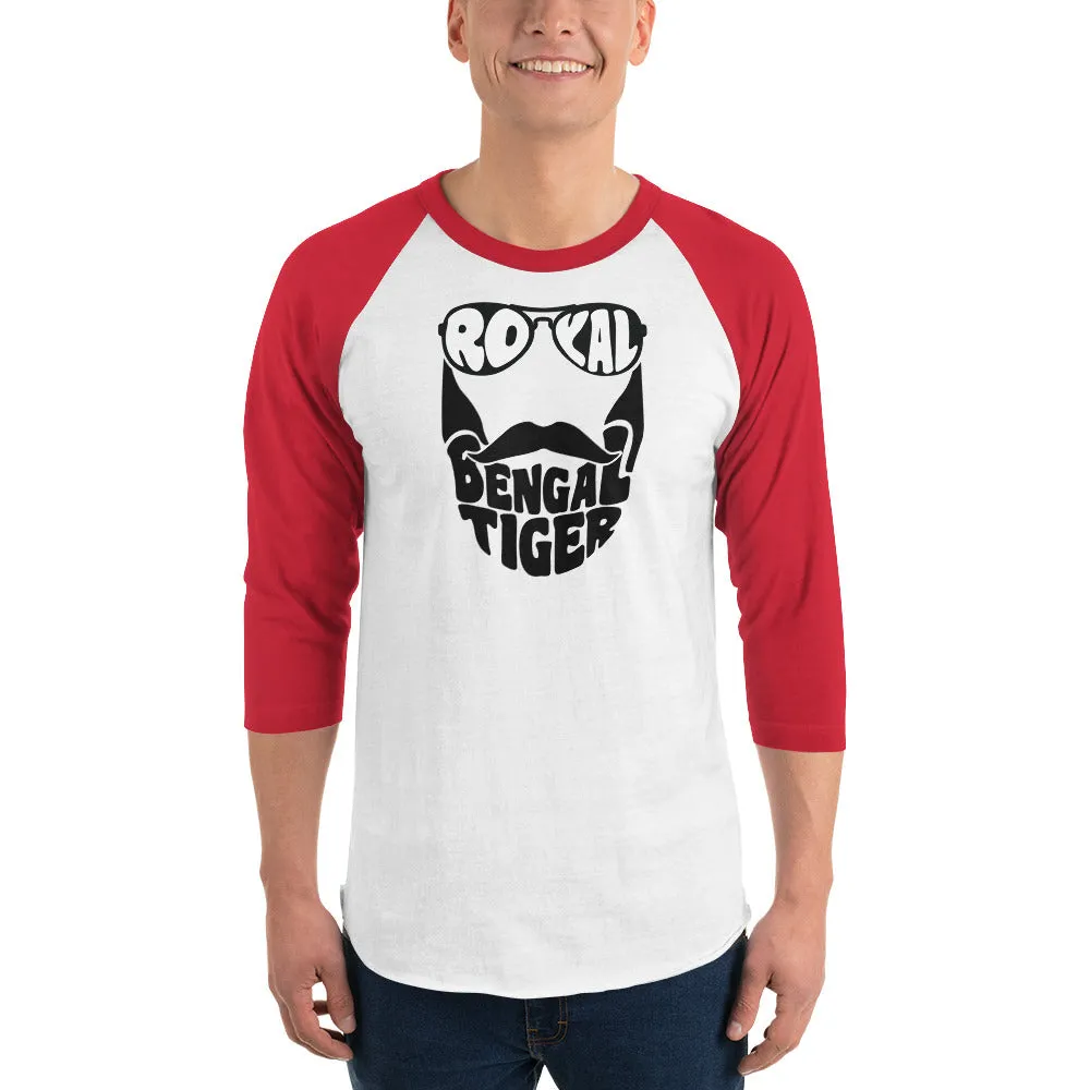 Bengali Unisex Fine Jersey Raglan Tee - Royal Bengal Tiger