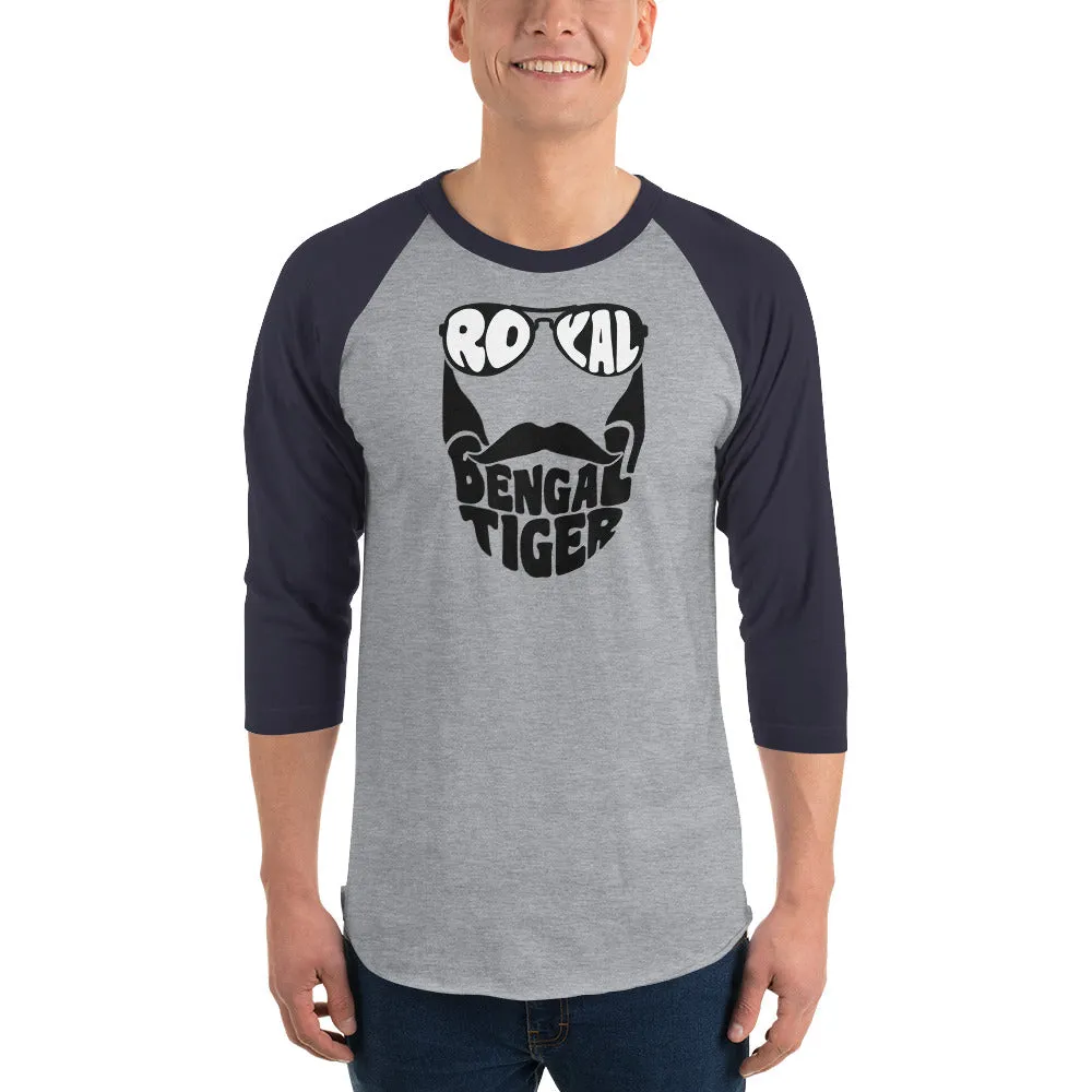 Bengali Unisex Fine Jersey Raglan Tee - Royal Bengal Tiger