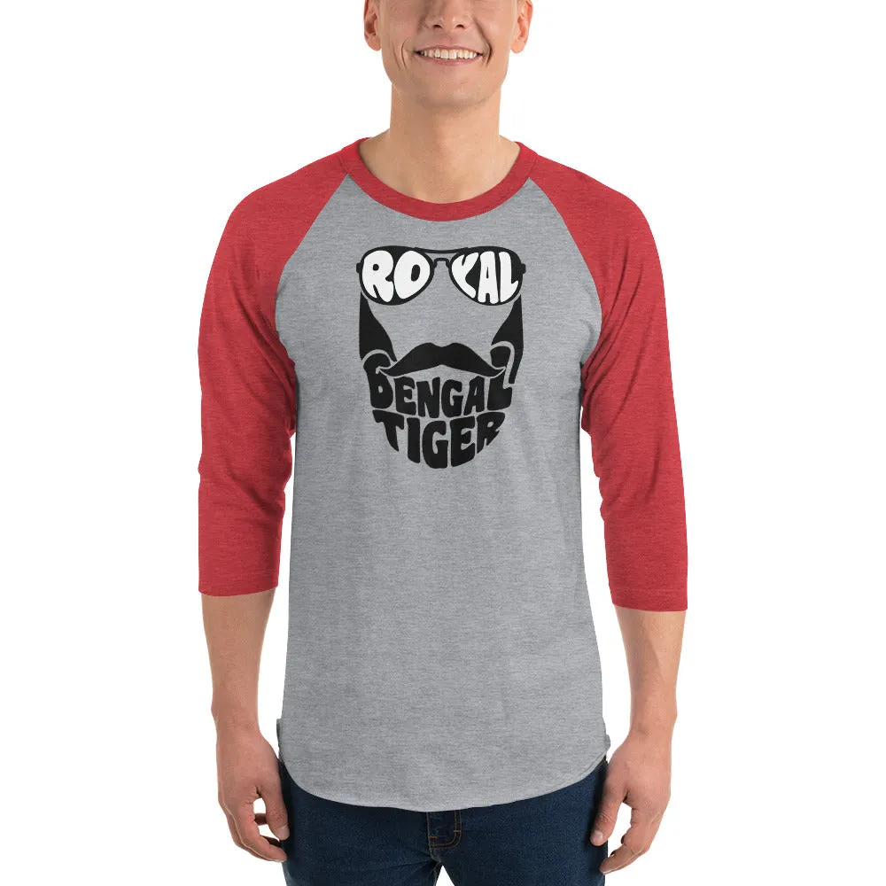 Bengali Unisex Fine Jersey Raglan Tee - Royal Bengal Tiger