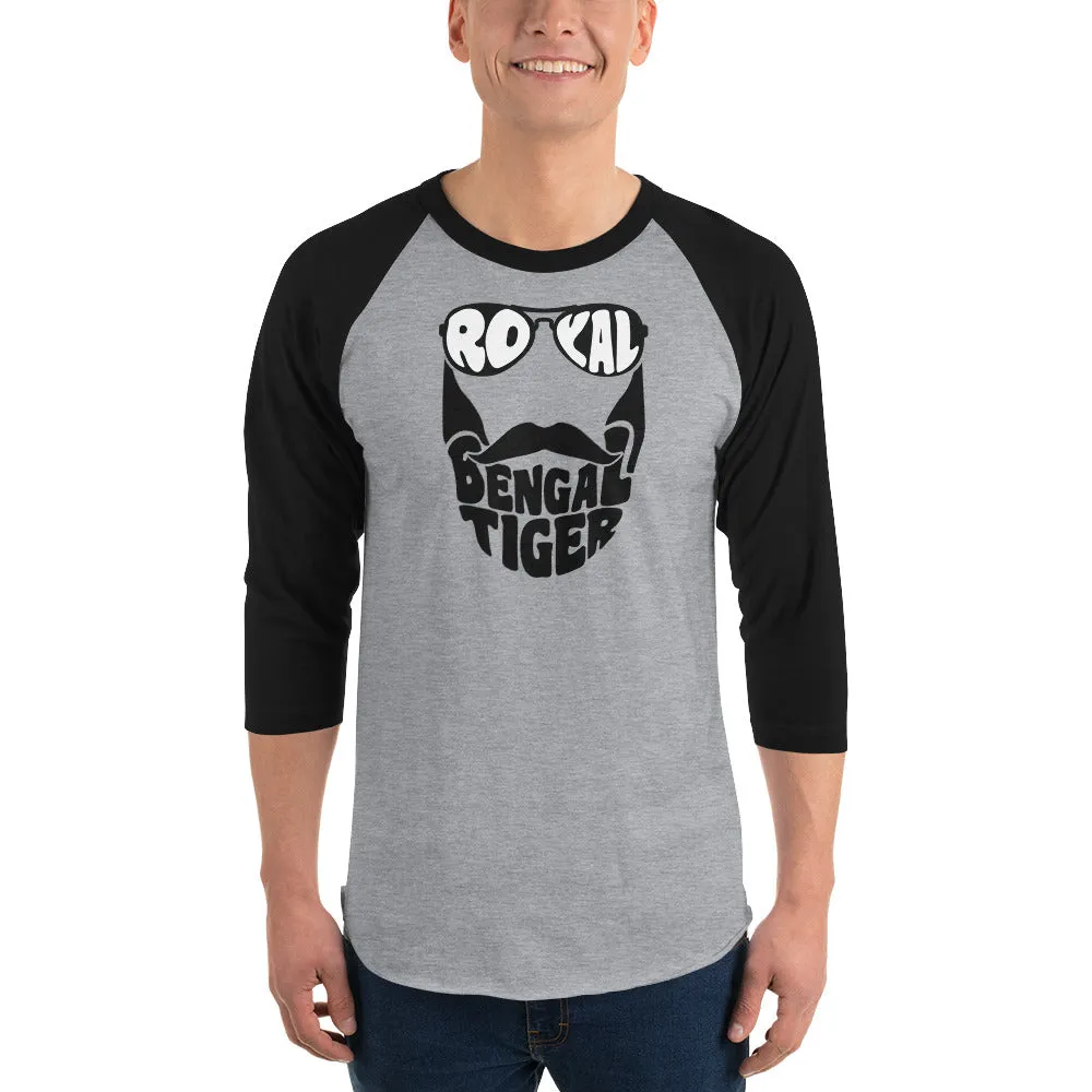 Bengali Unisex Fine Jersey Raglan Tee - Royal Bengal Tiger