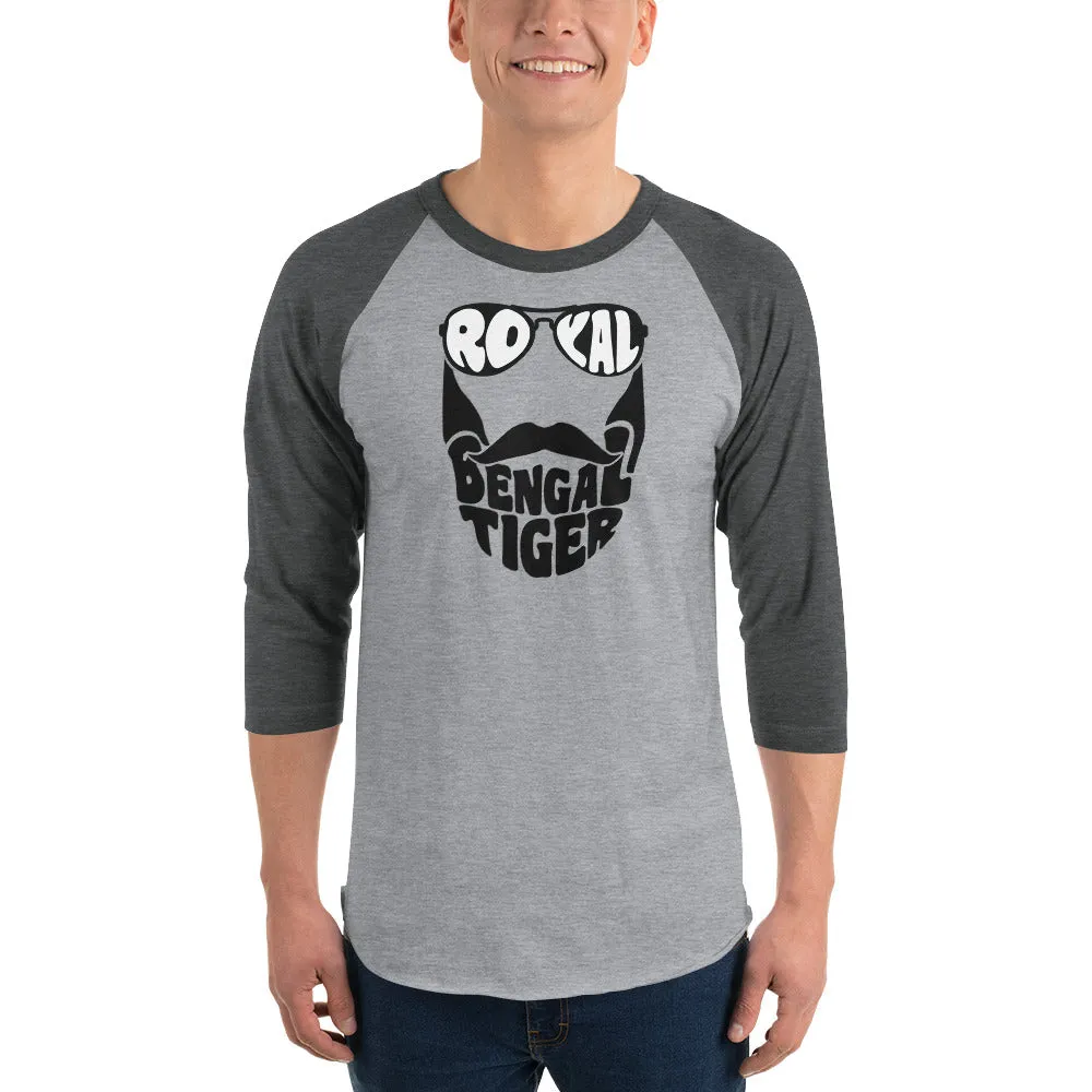 Bengali Unisex Fine Jersey Raglan Tee - Royal Bengal Tiger
