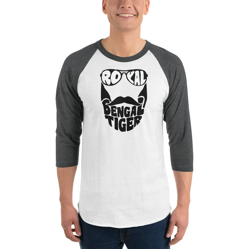 Bengali Unisex Fine Jersey Raglan Tee - Royal Bengal Tiger