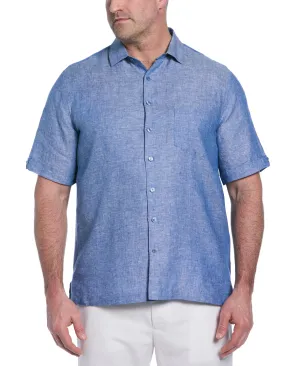 Big & Tall Classic Two-Tone Linen Shirt