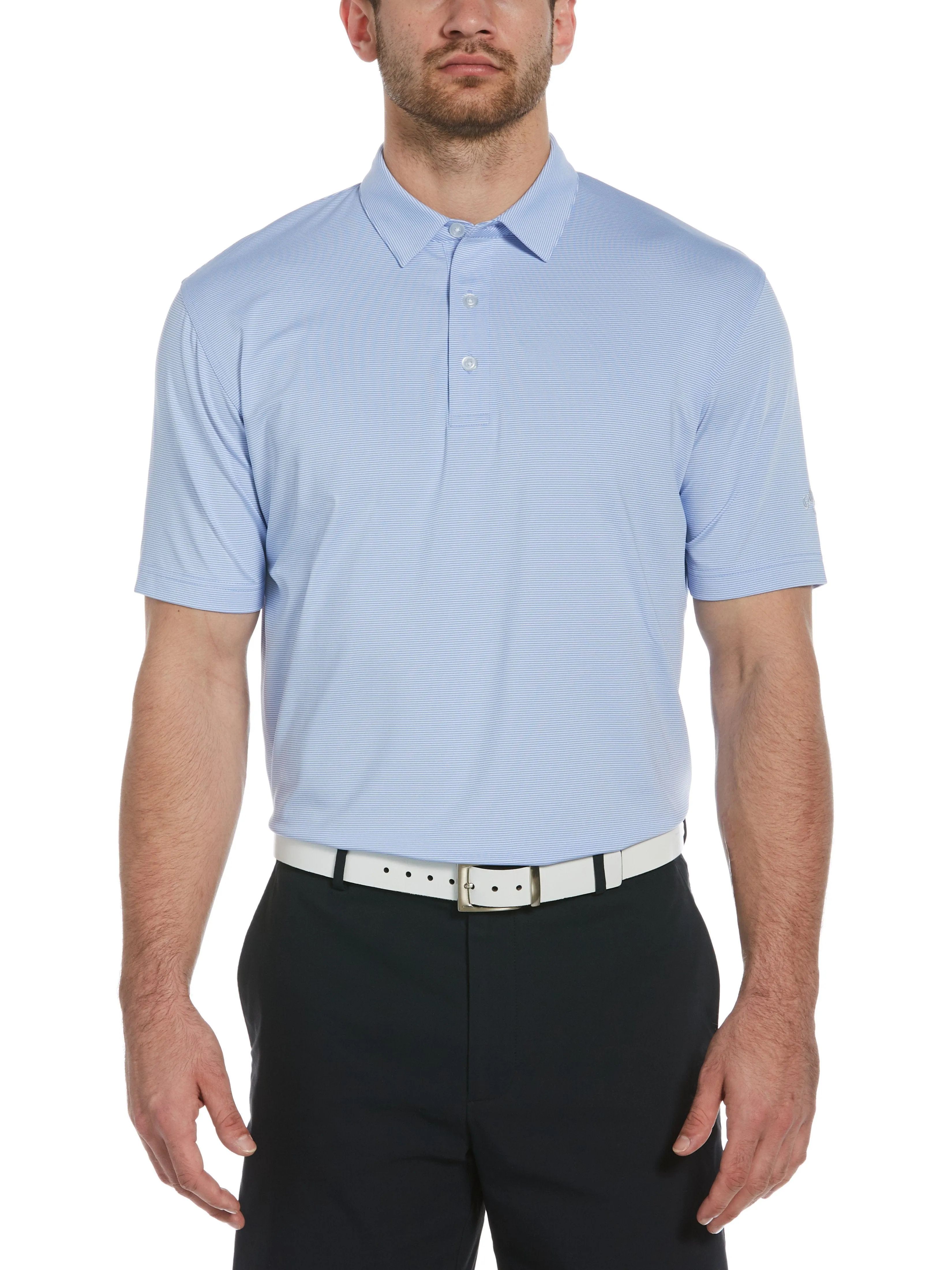 Big & Tall Fine Line Stripe Polo