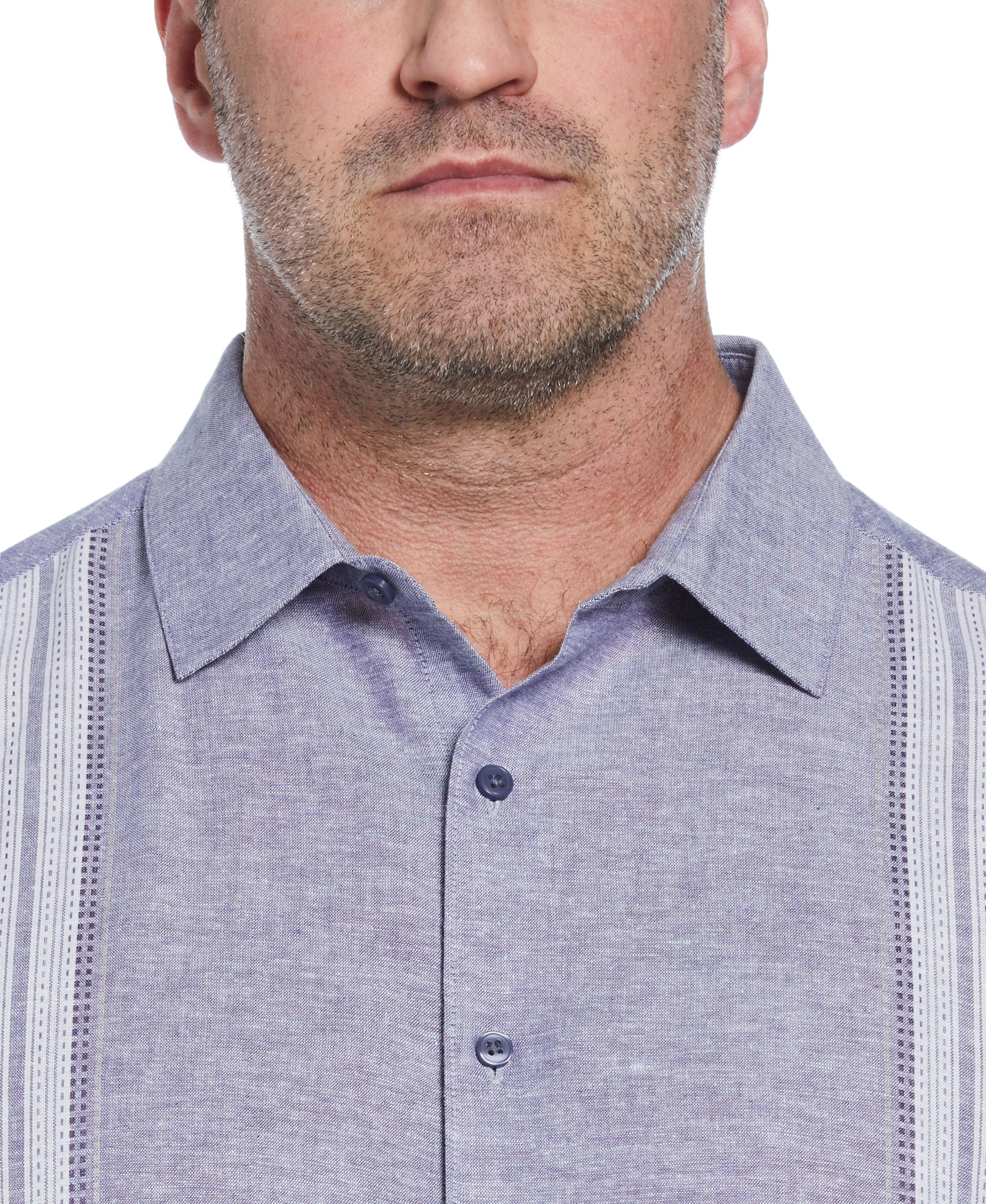 Big & Tall Linen Blend Panel Shirt