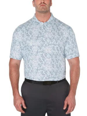 Big & Tall Roadmap Texture Print Polo