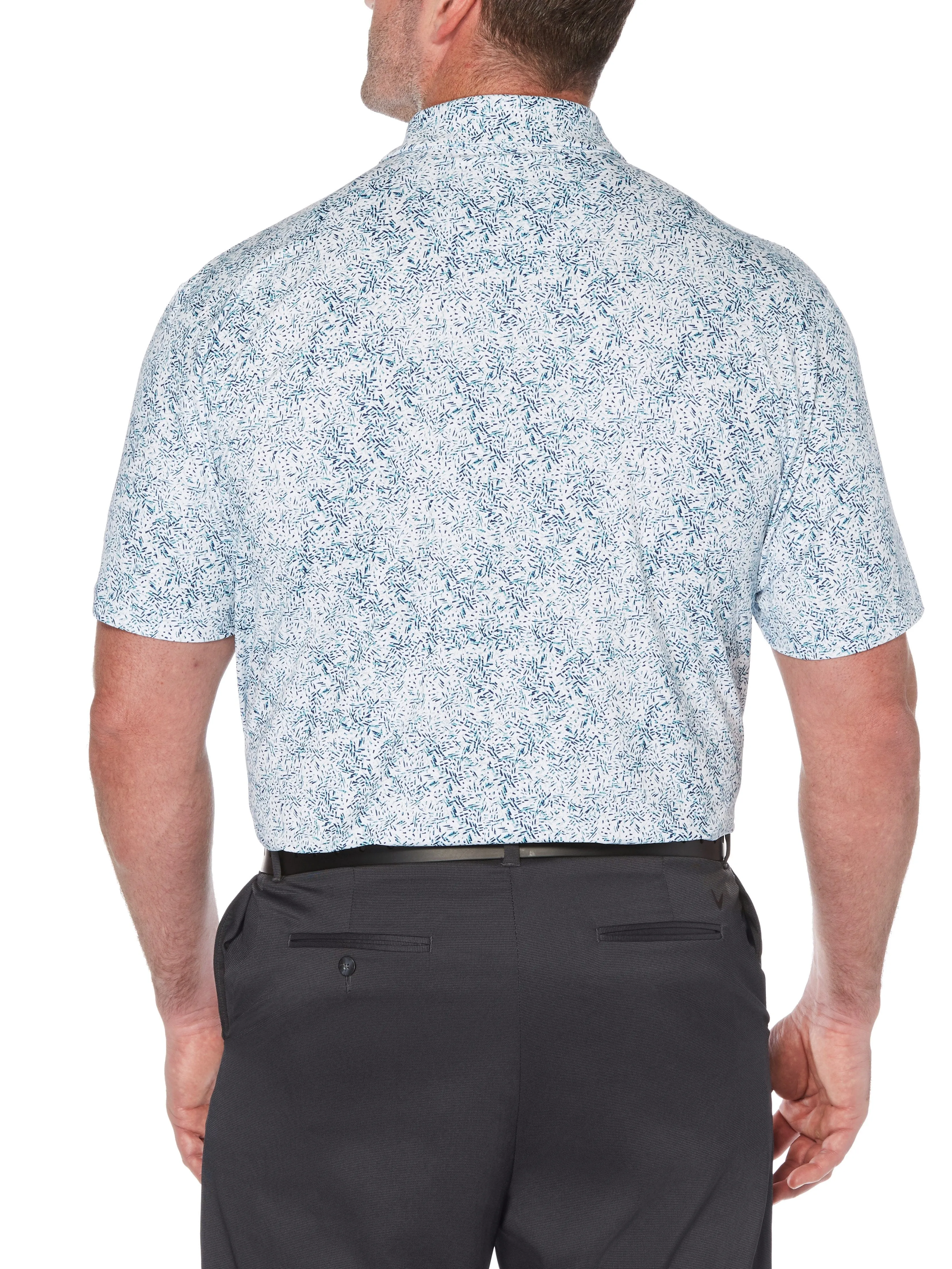 Big & Tall Roadmap Texture Print Polo