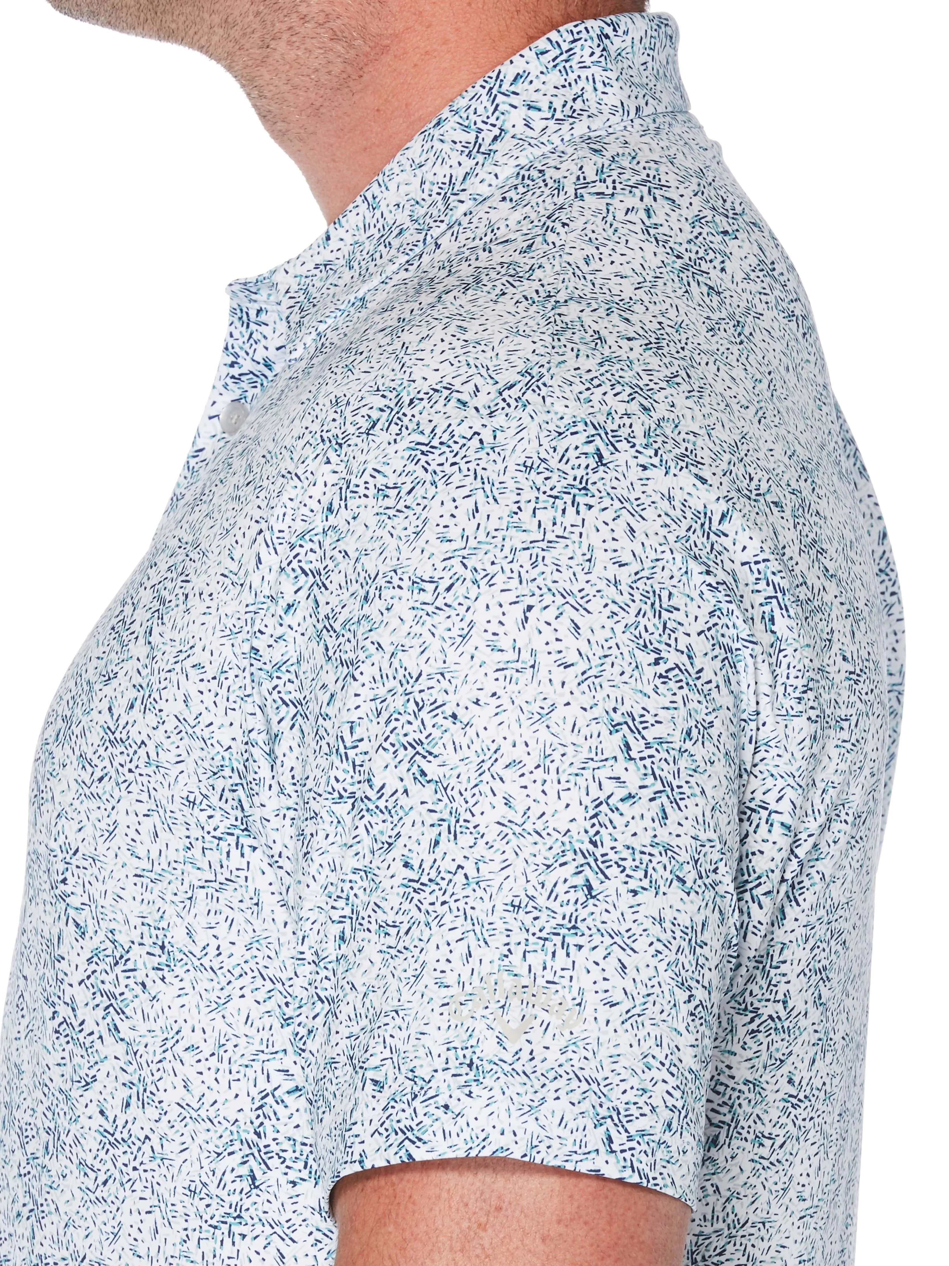 Big & Tall Roadmap Texture Print Polo