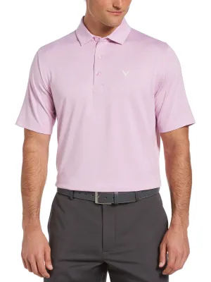 Big & Tall Ventilated Heather Jacquard Golf Polo